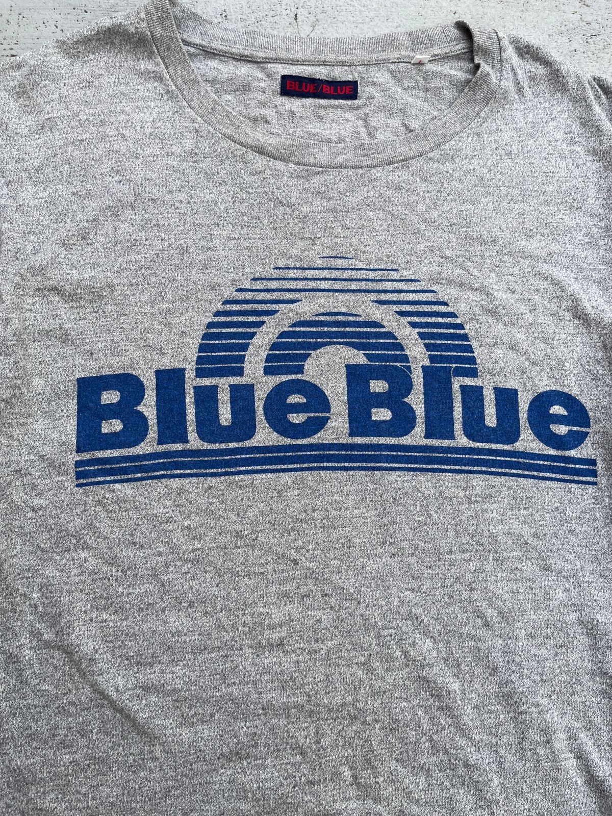 Japanese Brand Blue Blue Japan "Blue Blue" Spellout Logo T-Shirt Size US S / EU 44-46 / 1 - 3 Thumbnail