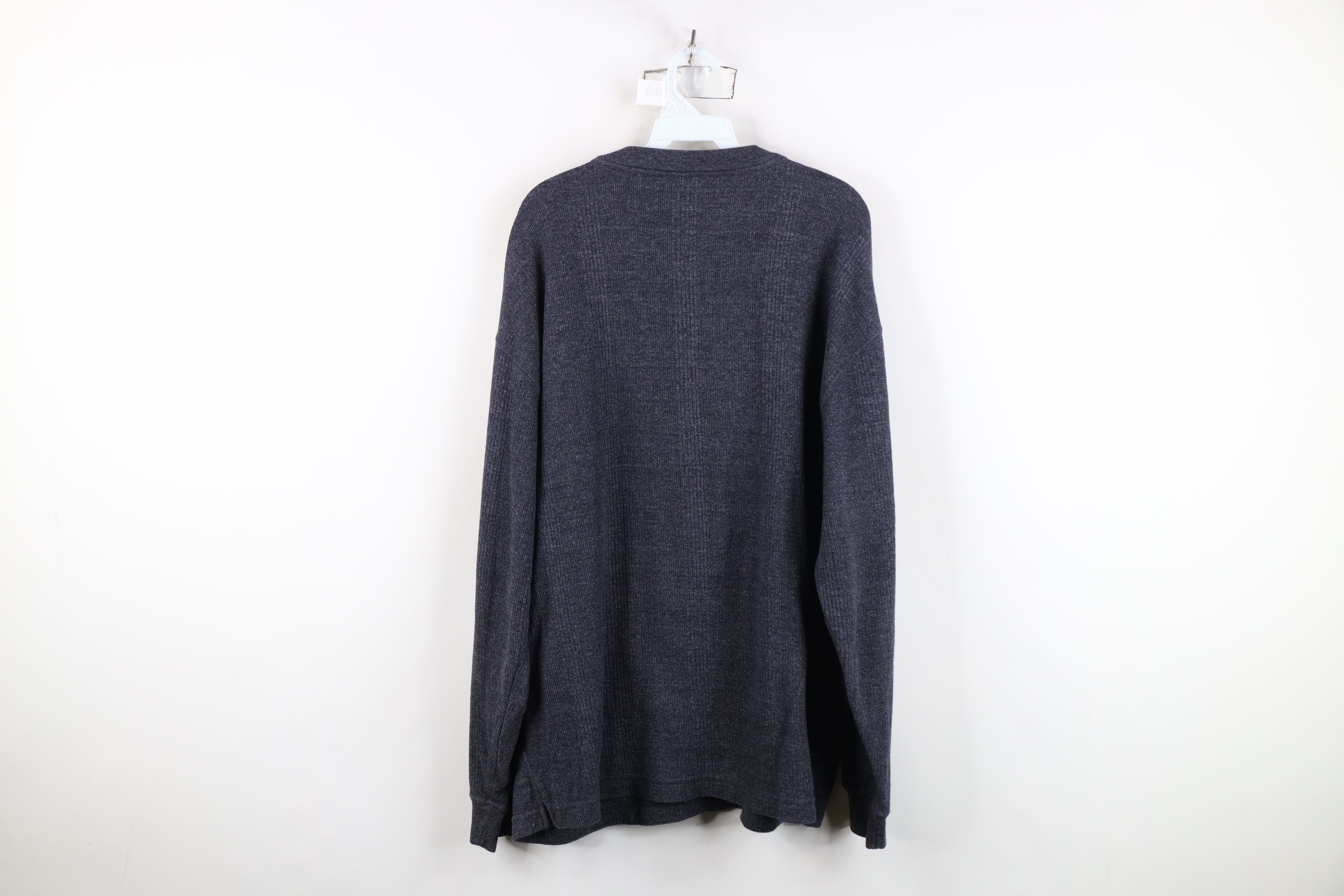 Vintage Vintage 90s Streetwear Heavyweight Knit Henley T-Shirt Size US L / EU 52-54 / 3 - 7 Thumbnail