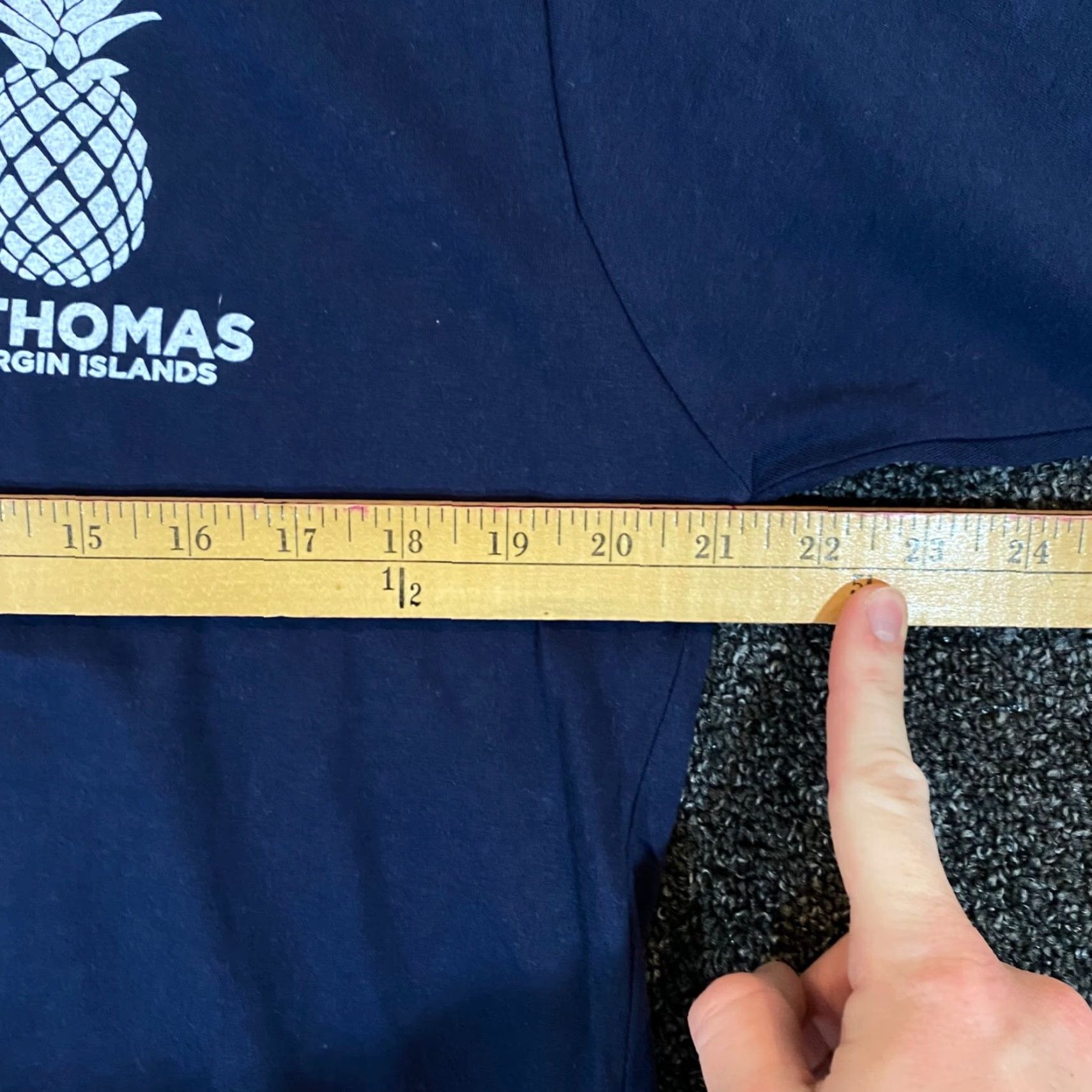 Vintage Spicy Tuna Shirt Mens Large Blue St. Thomas Salty Tee Short Sleeve Graphic NEW Size US L / EU 52-54 / 3 - 7 Thumbnail