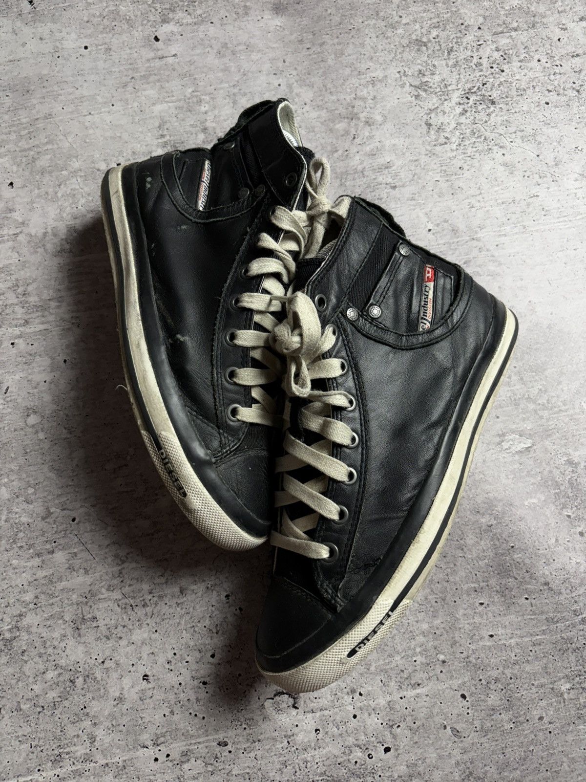 Diesel Vintage Leather Diesel Sneakers Size US 6.5 / EU 39-40 - 1 Thumbnail
