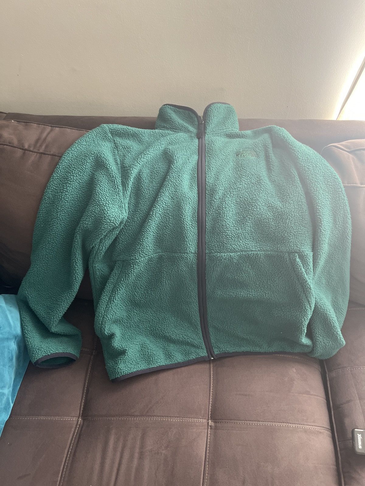 The North Face Green North Face Fleece Jacket Size US L / EU 52-54 / 3 - 3 Thumbnail