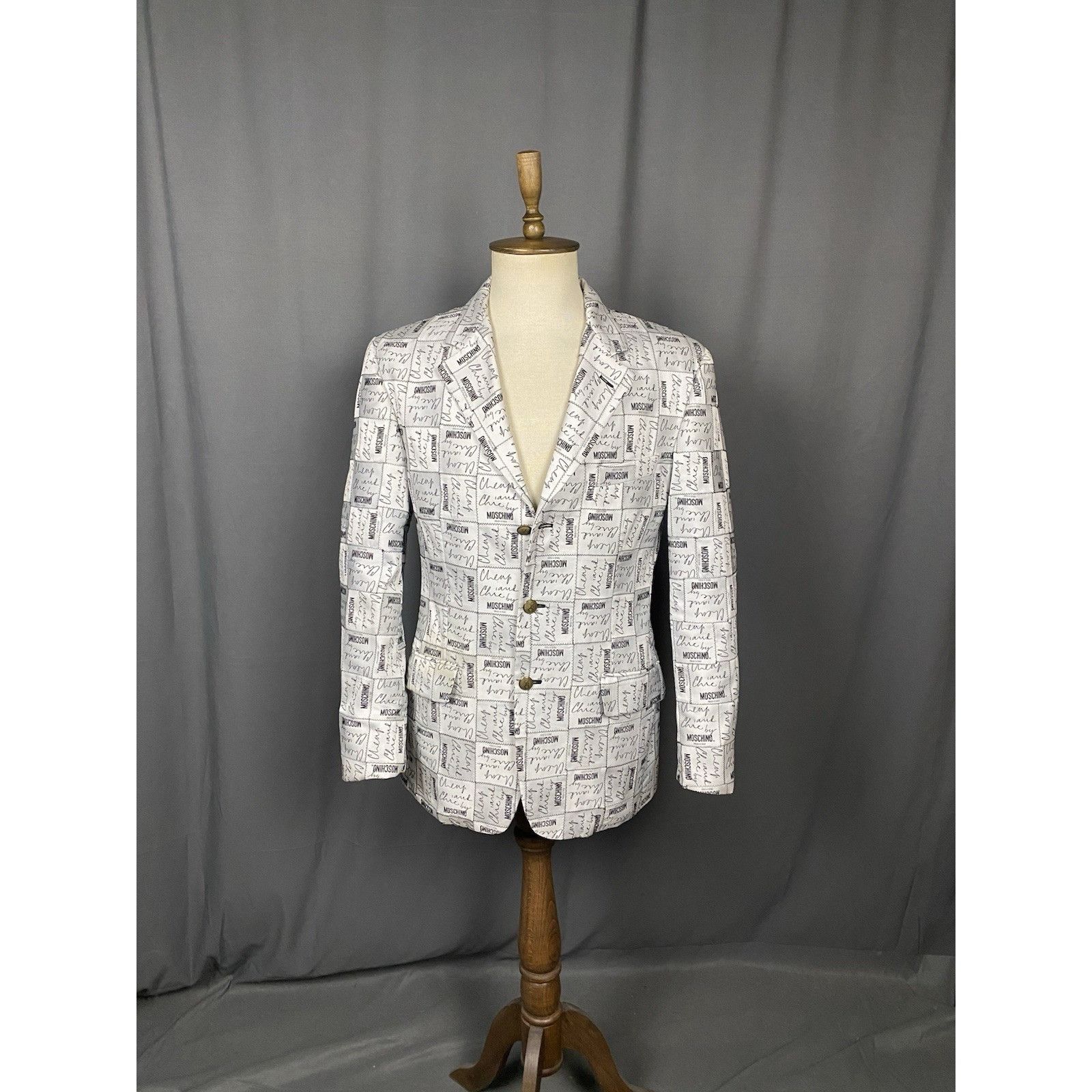 Moschino Rare & Iconic 1990's Moschino Cheap & Chic Label 3-button Bl Size 52R - 3 Thumbnail