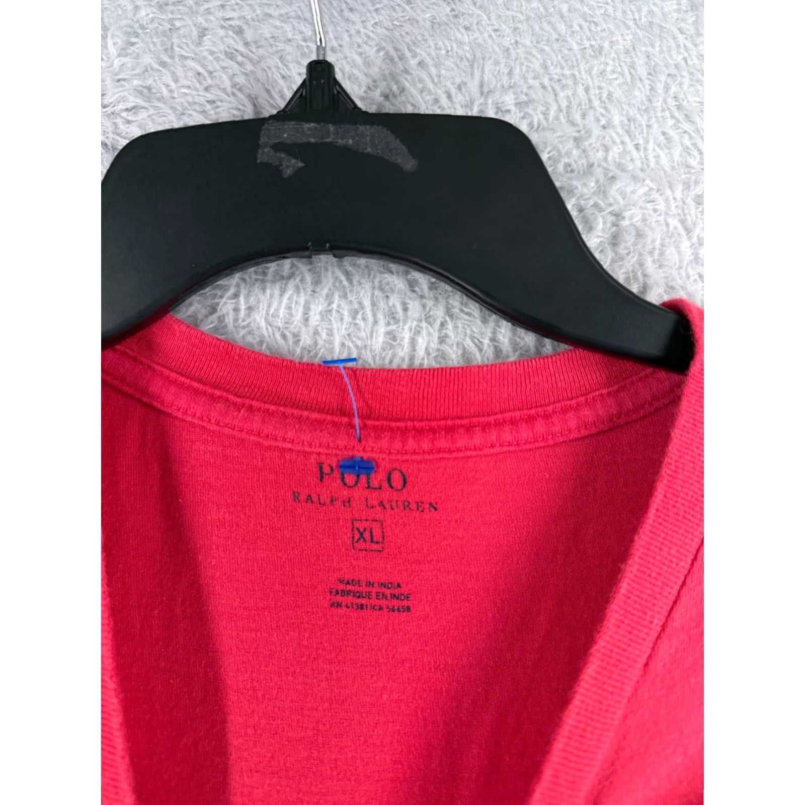 Ralph Lauren Ralph Lauren Polo Shirt Adult XL Blue Stripe Pocket V-Neck Cotton Jersey Embroidered Logo Sports Classic Men’s Shirt Size US XL / EU 56 / 4 - 7 Thumbnail