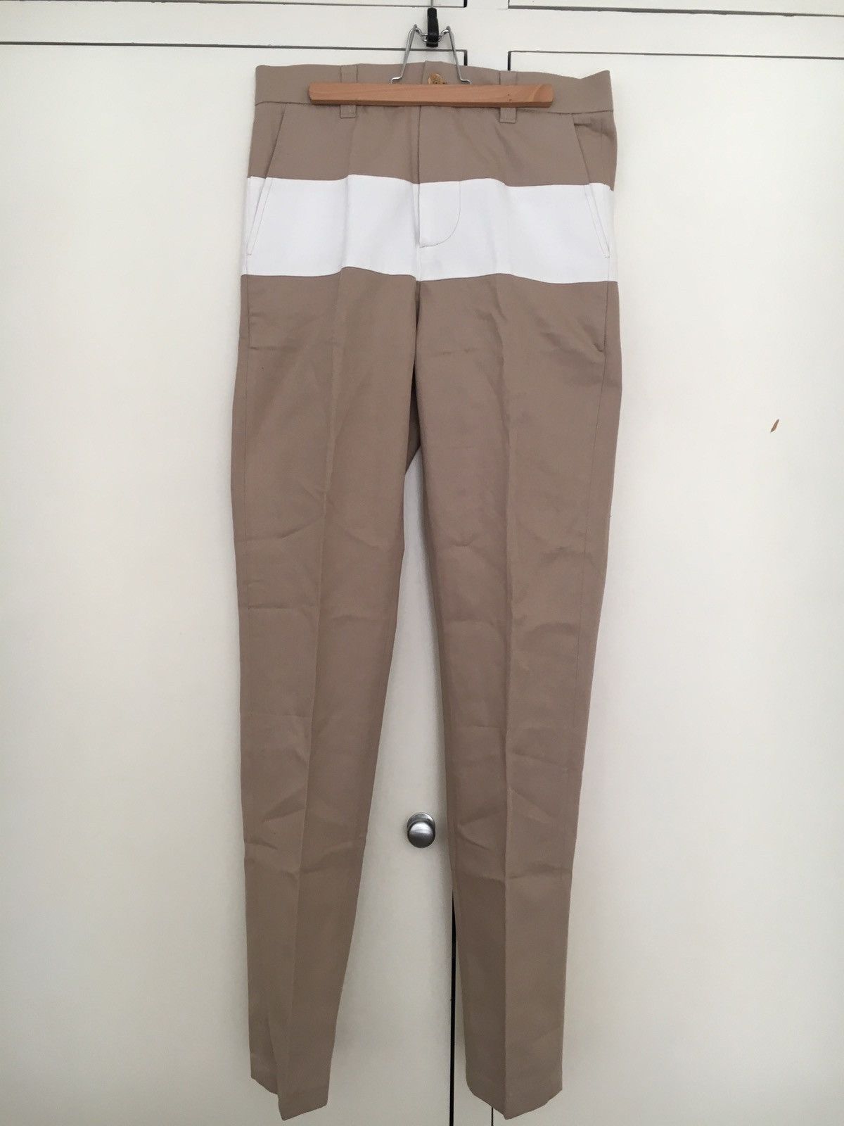 Brooklyn We Go Hard Beige Trouser Size US 27 - 2 Thumbnail