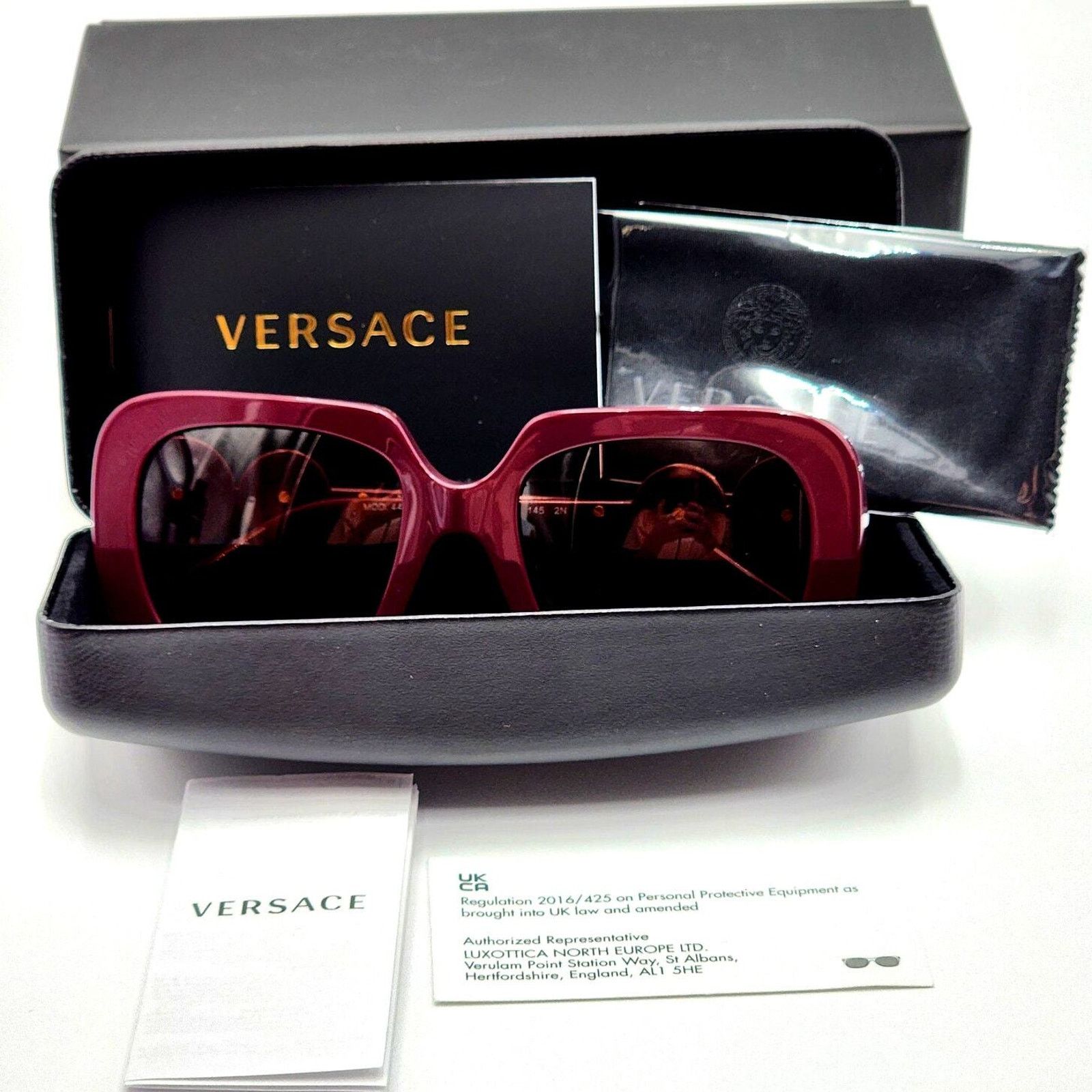 Versace VERSACE Women's Sunglasses 4434-F 5382/73 Square Frame 54mm Size ONE SIZE - 2 Thumbnail