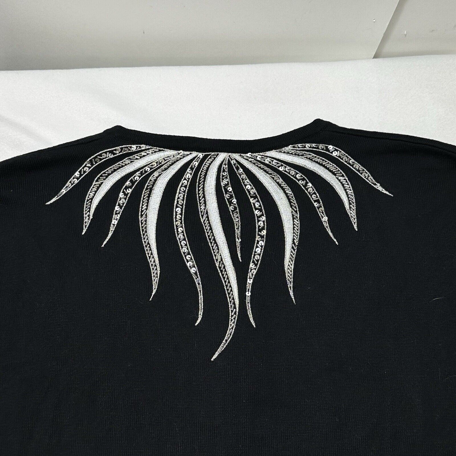 Bob Mackie Bob Mackie Wearable Art 3X Button Front Cardigan Sweater Size 3XL / US 20-22 - 11 Thumbnail