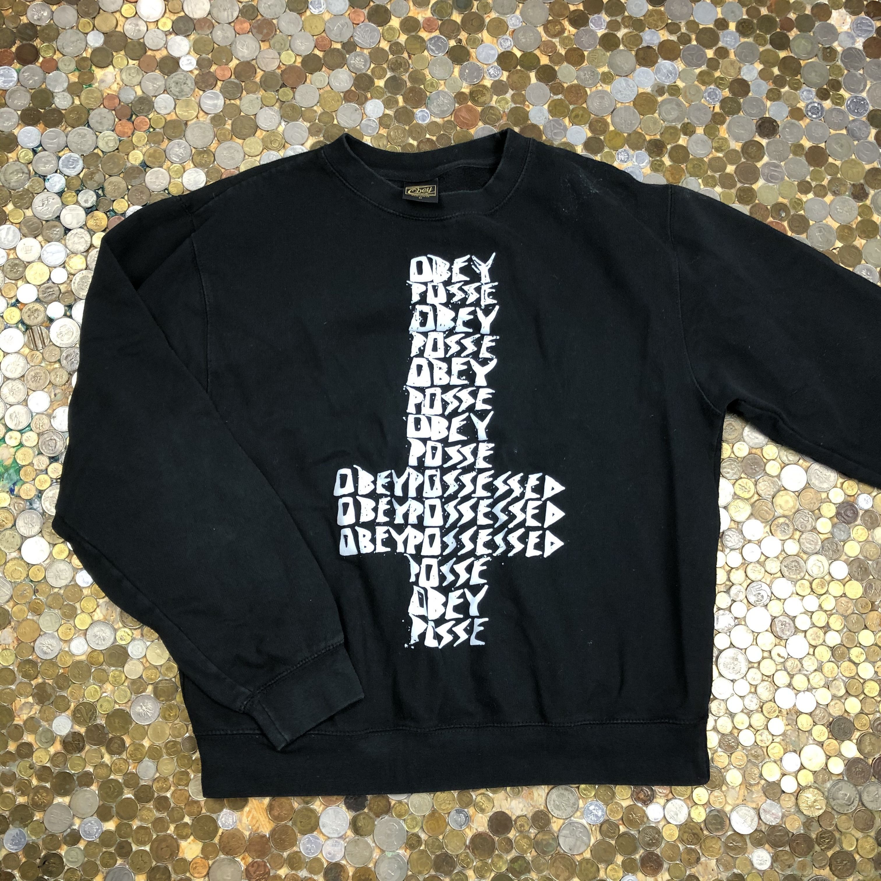 Obey Obey Vintage Crewneck Size US XXS / EU 40 - 1 Thumbnail