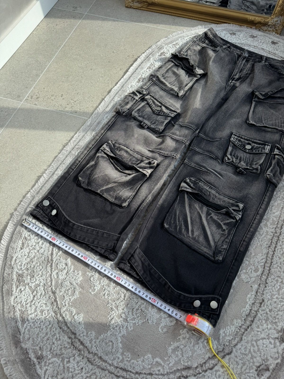 Japanese Brand Rare Vtg Japan Cargo Jeans Multi Pocket Tactical Size US 34 / EU 50 - 5 Thumbnail