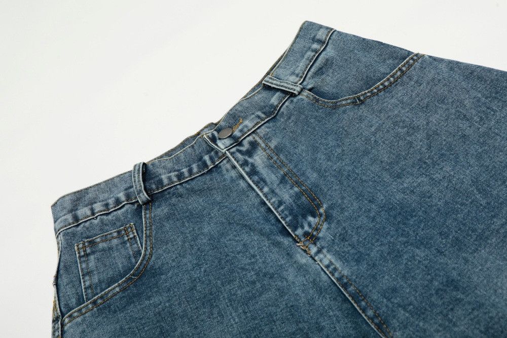 Vintage Men's American vintage washed denim curved-leg jeans Size US 32 / EU 48 - 3 Thumbnail