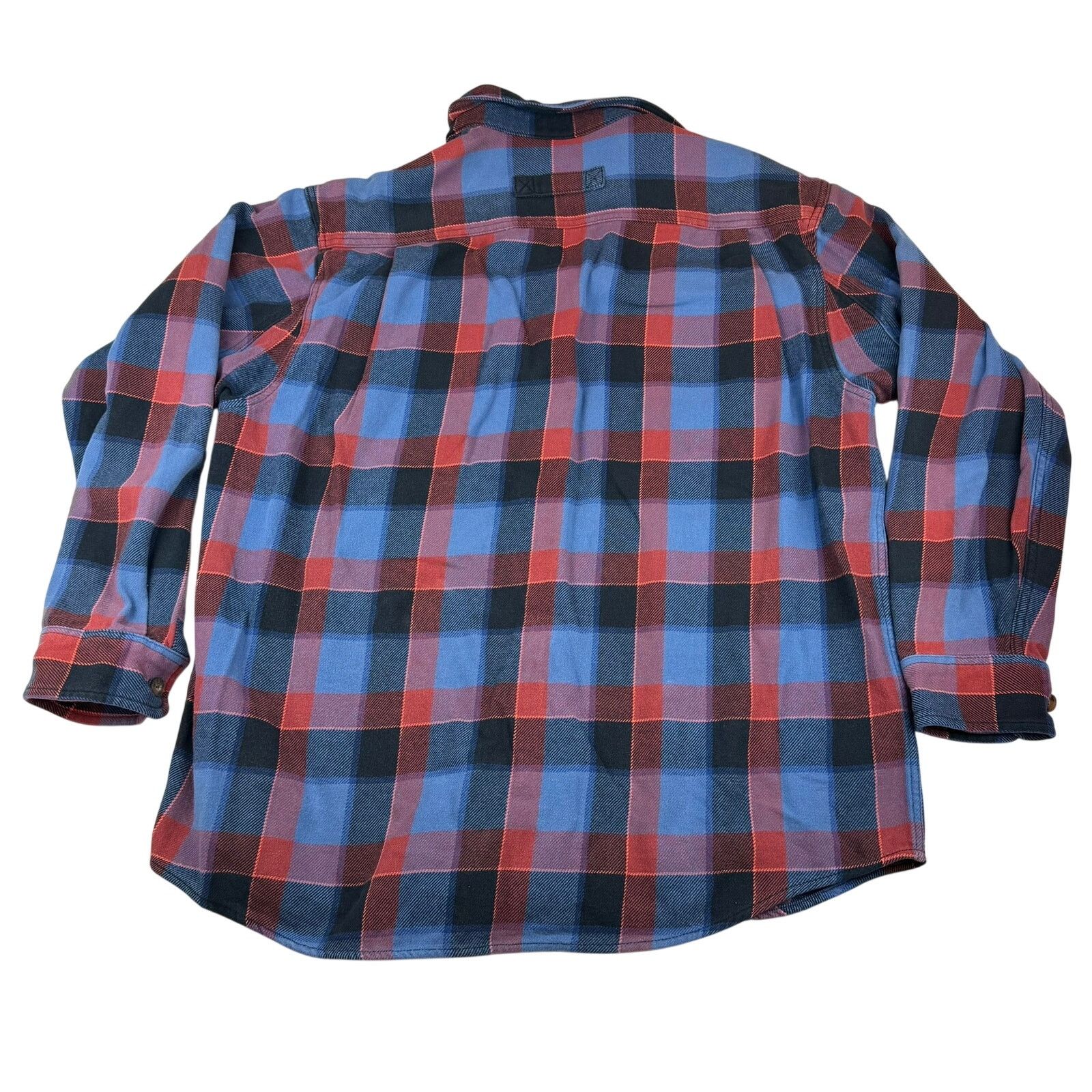 Duluth Trading Company Duluth Trading Co Flannel Shirt Large Blue Red Plaid Size US L / EU 52-54 / 3 - 2 Thumbnail