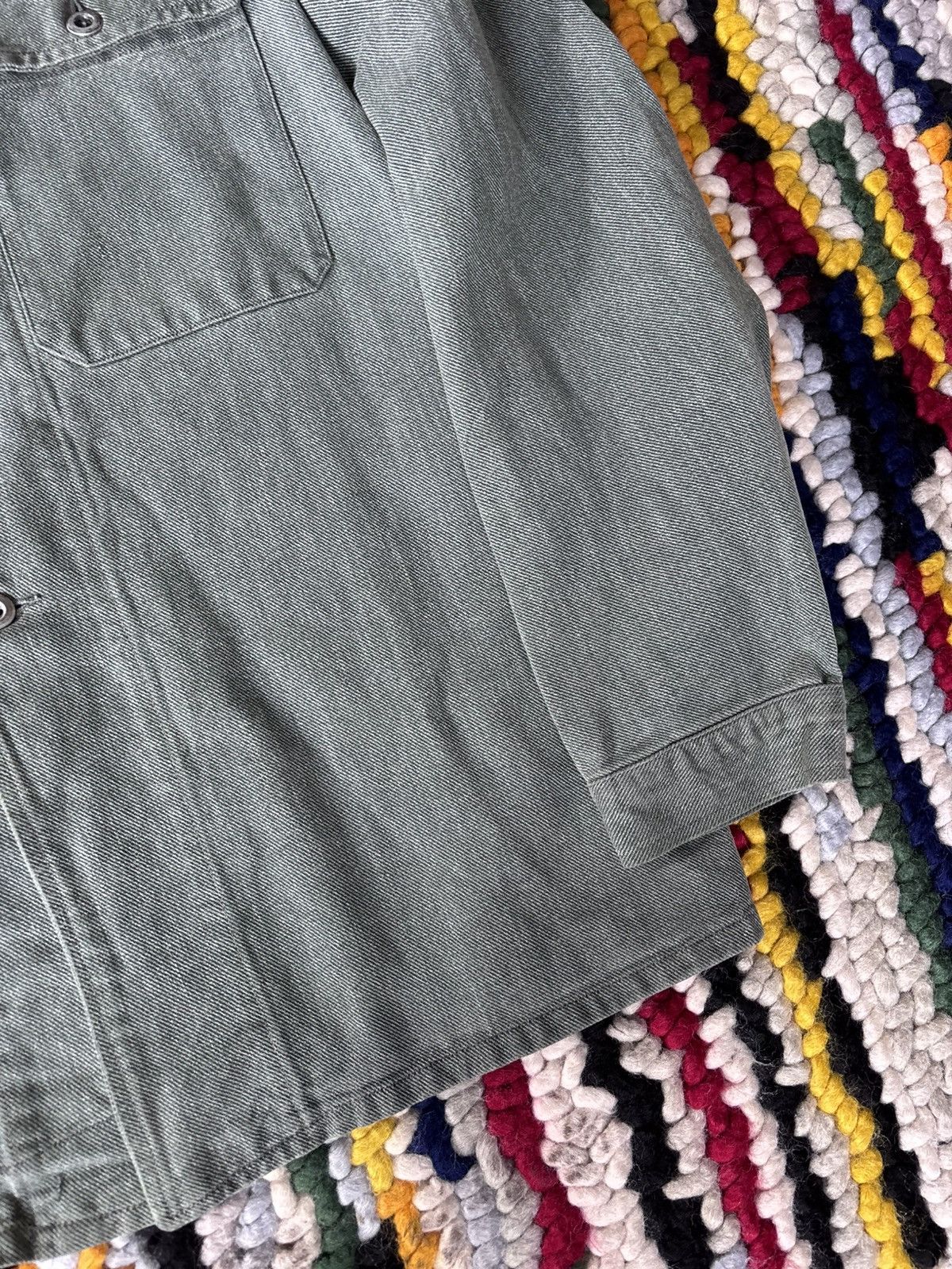 Vintage 1960s Swiss Military Denim Jacket Size US L / EU 52-54 / 3 - 4 Thumbnail