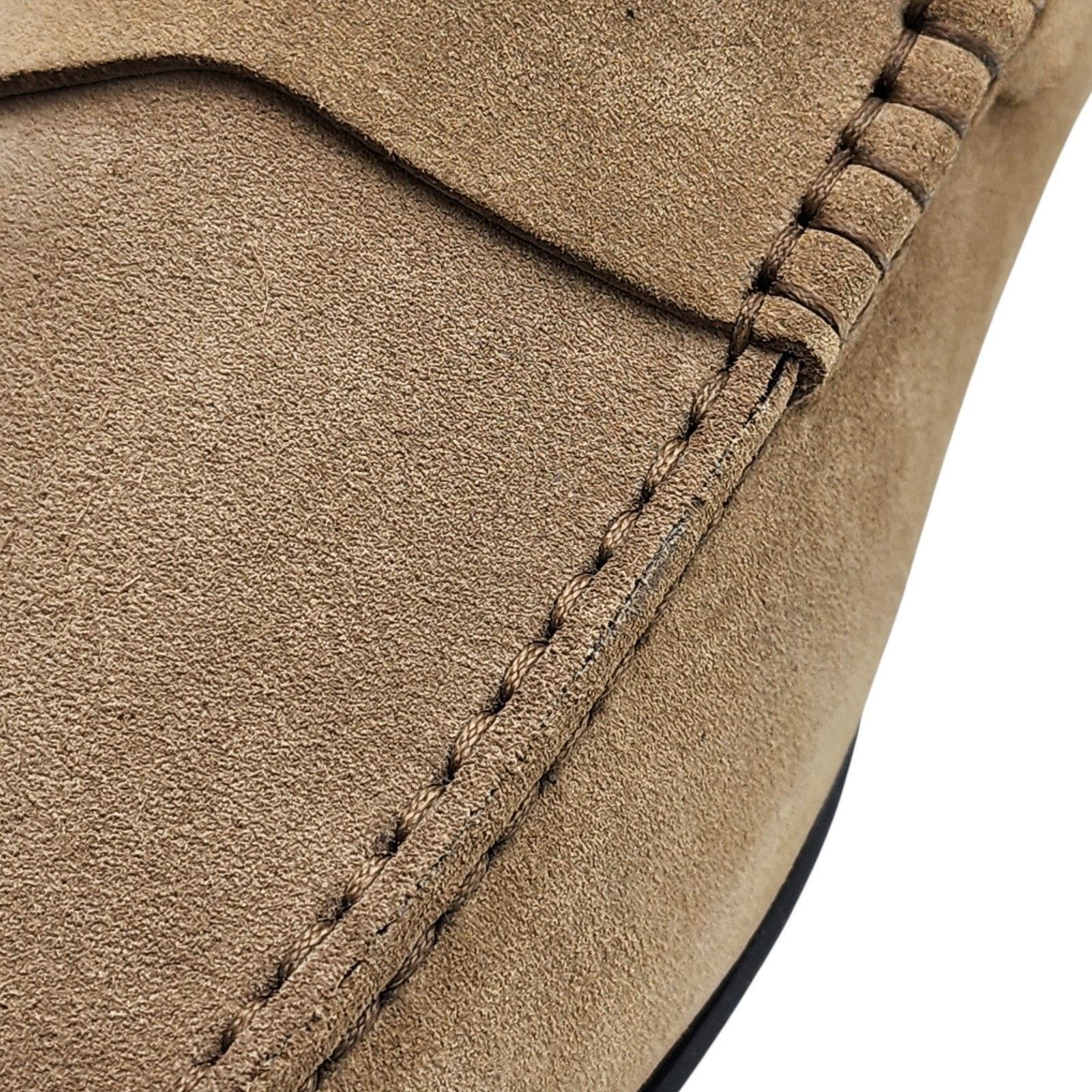 Tod's City Gommino Penny Suede Loafers Brown UK 7.5 US 9 NWB $695 Size US 9 / EU 42 - 8 Thumbnail