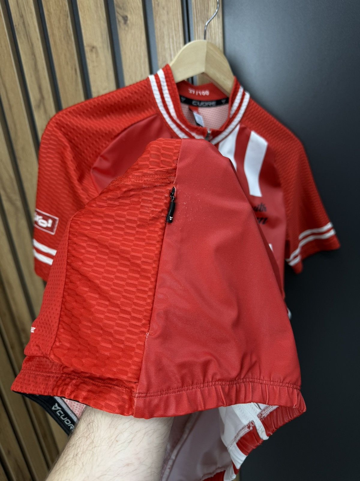 Other Cuore Cycling Jersey Ride With Passion Red White Full Zip M Size US M / EU 48-50 / 2 - 9 Thumbnail