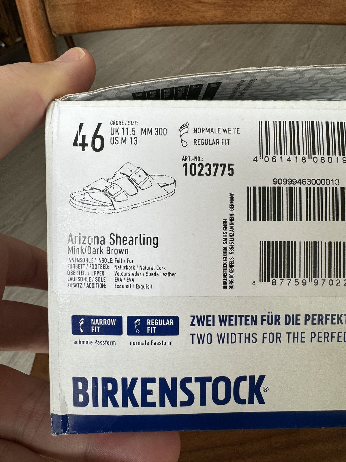 Birkenstock × Kith Kith x Birkenstock Arizona Shearling Mink Dark Brown (US 13) Size US 13 / EU 46 - 13 Thumbnail
