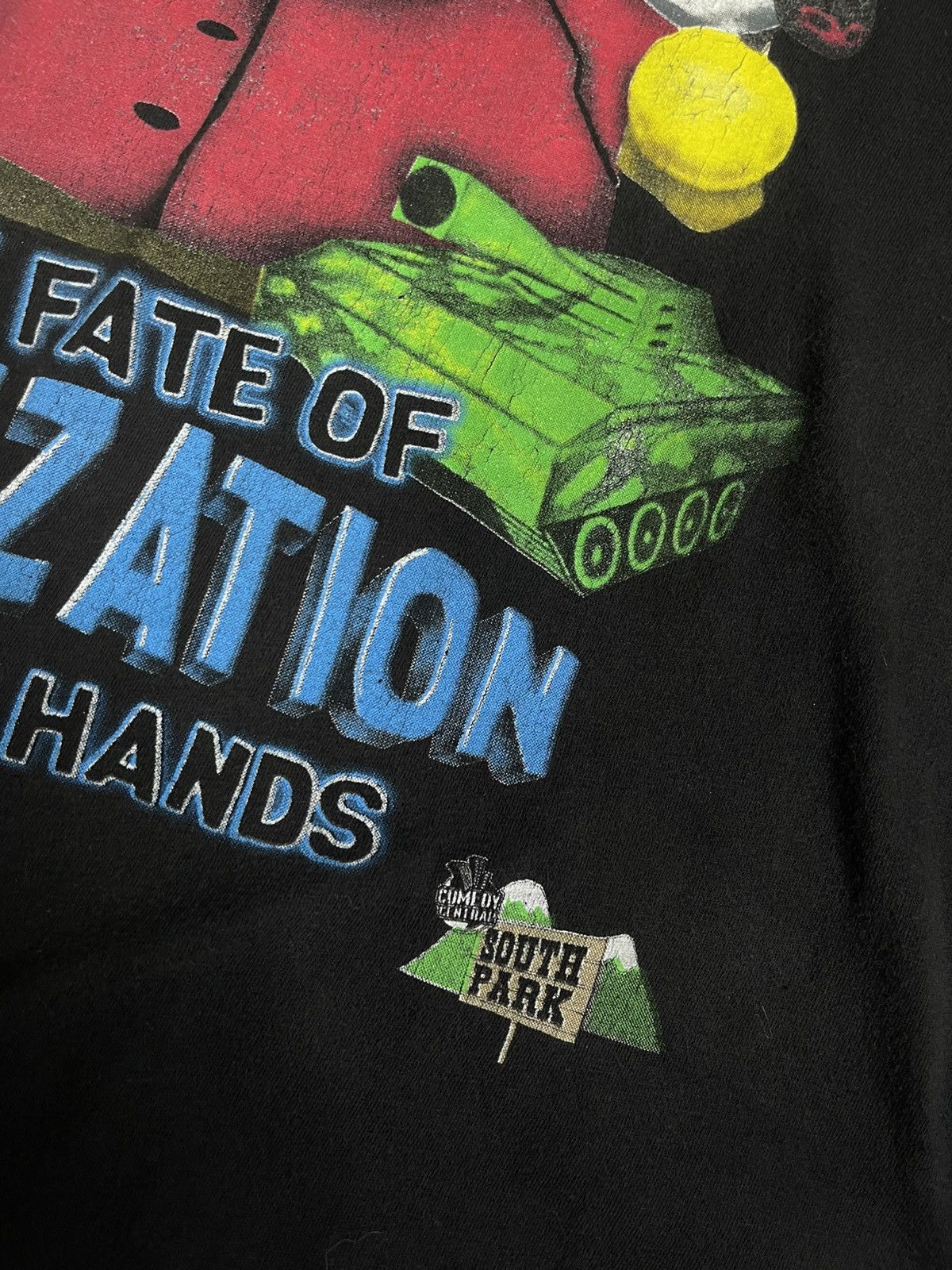 Vintage RARE Vintage 90s South Park Cartman "Fate of Civilization"XL Size US XL / EU 56 / 4 - 4 Thumbnail