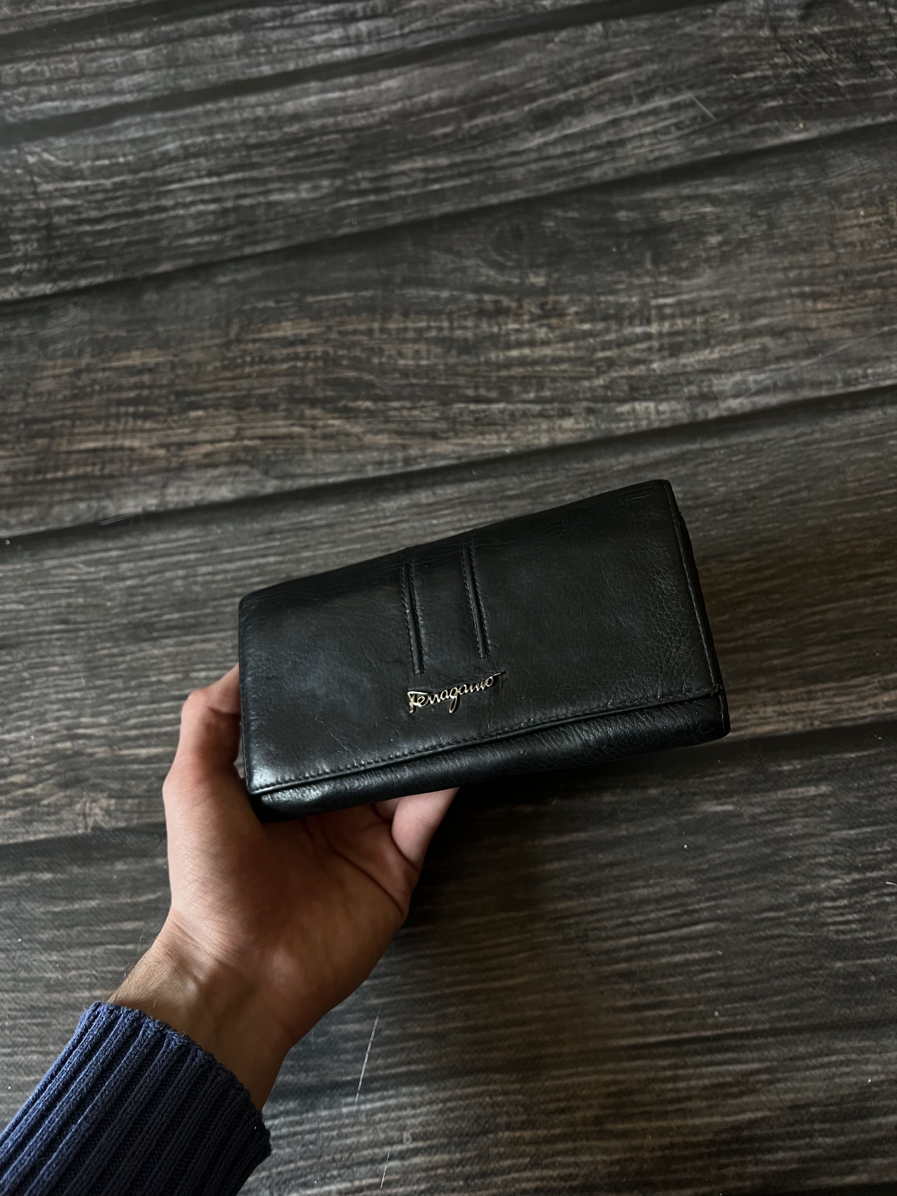 Salvatore Ferragamo Vintage Salvadore Ferragamo Avanr Garde Leather Wallet Size ONE SIZE - 2 Thumbnail