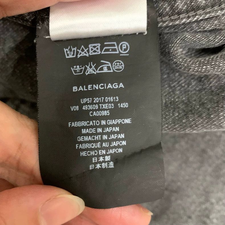 Balenciaga Balenciaga size 36 Backlogo washed denim jacket Size S / US 4 / IT 40 - 7 Thumbnail