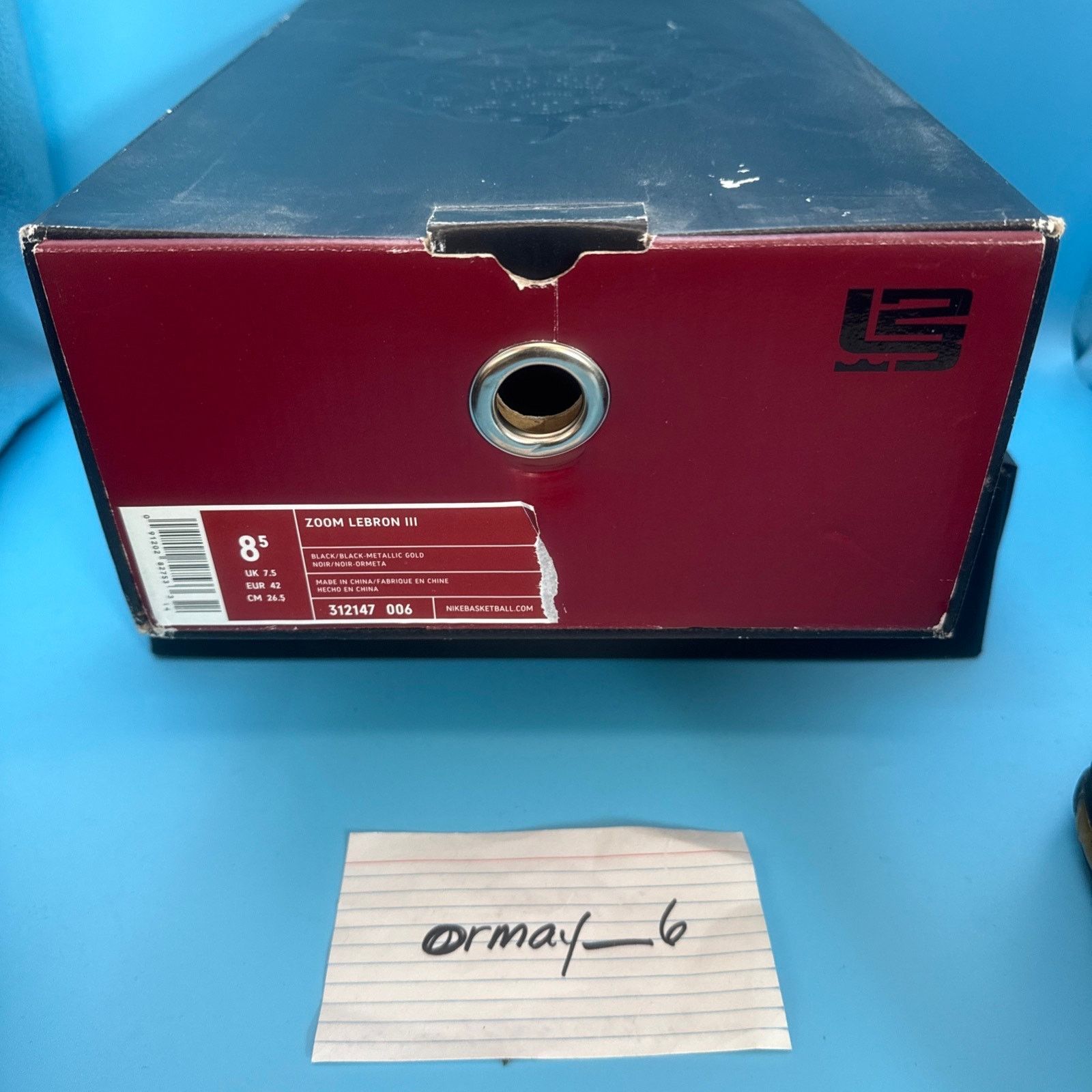 Nike Nike Lebron Zoom III Black Metallic Gold m8.5 w10 Size US 8.5 / EU 41-42 - 8 Thumbnail