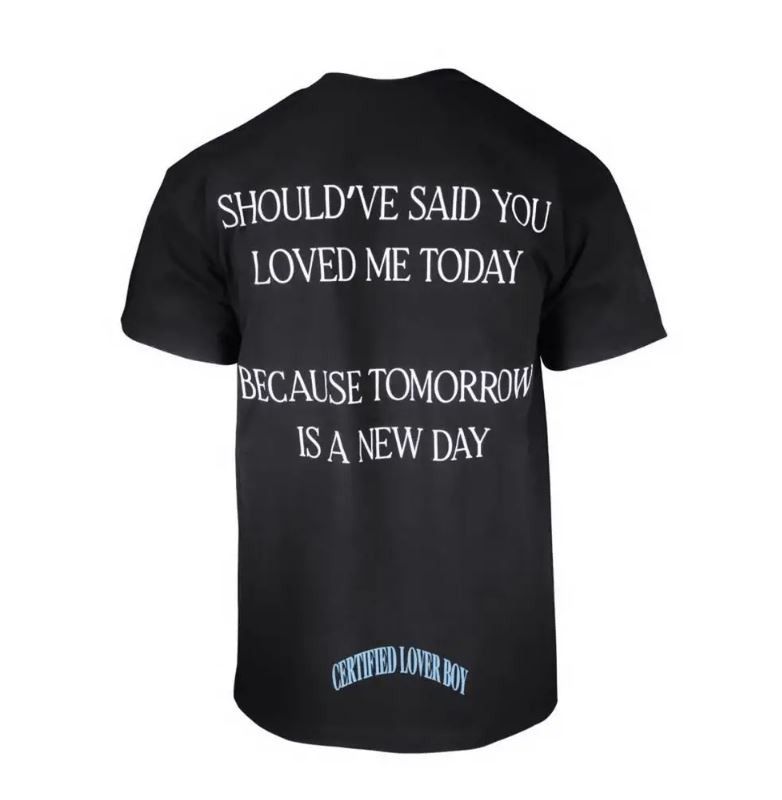 image of Clb Unreleased Drake T Shirt in Black, Men's (Size Large)