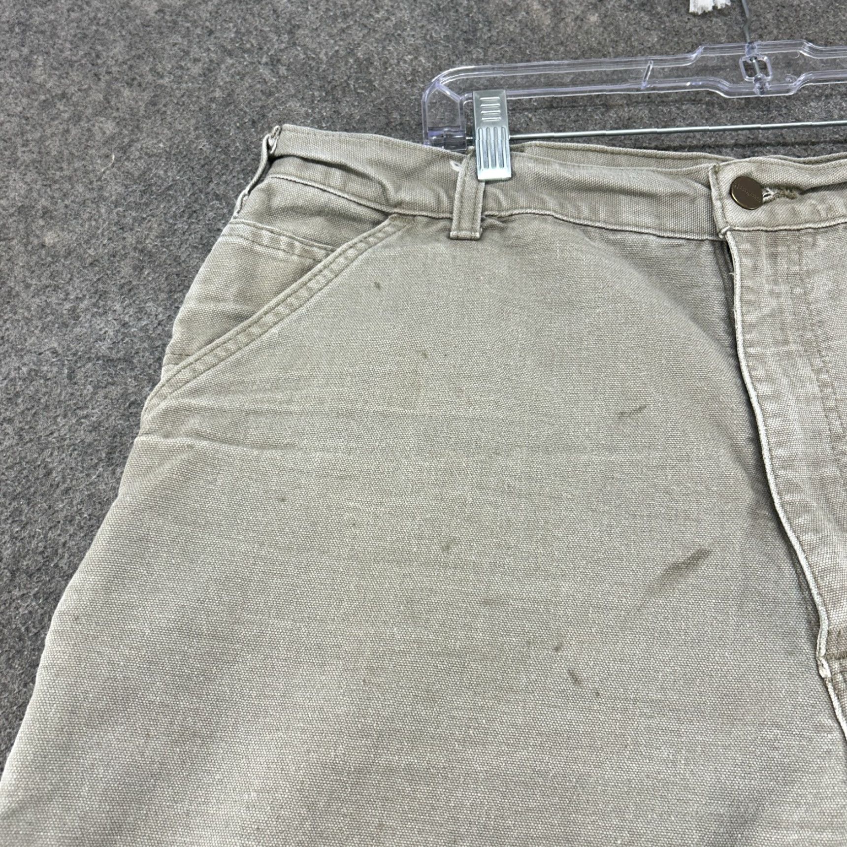 Carhartt VINTAGE Carhartt Shorts Mens 38 Brown Tan Carpenter Original Fit Canvas Workwear Size US 38 / EU 54 - 2 Thumbnail