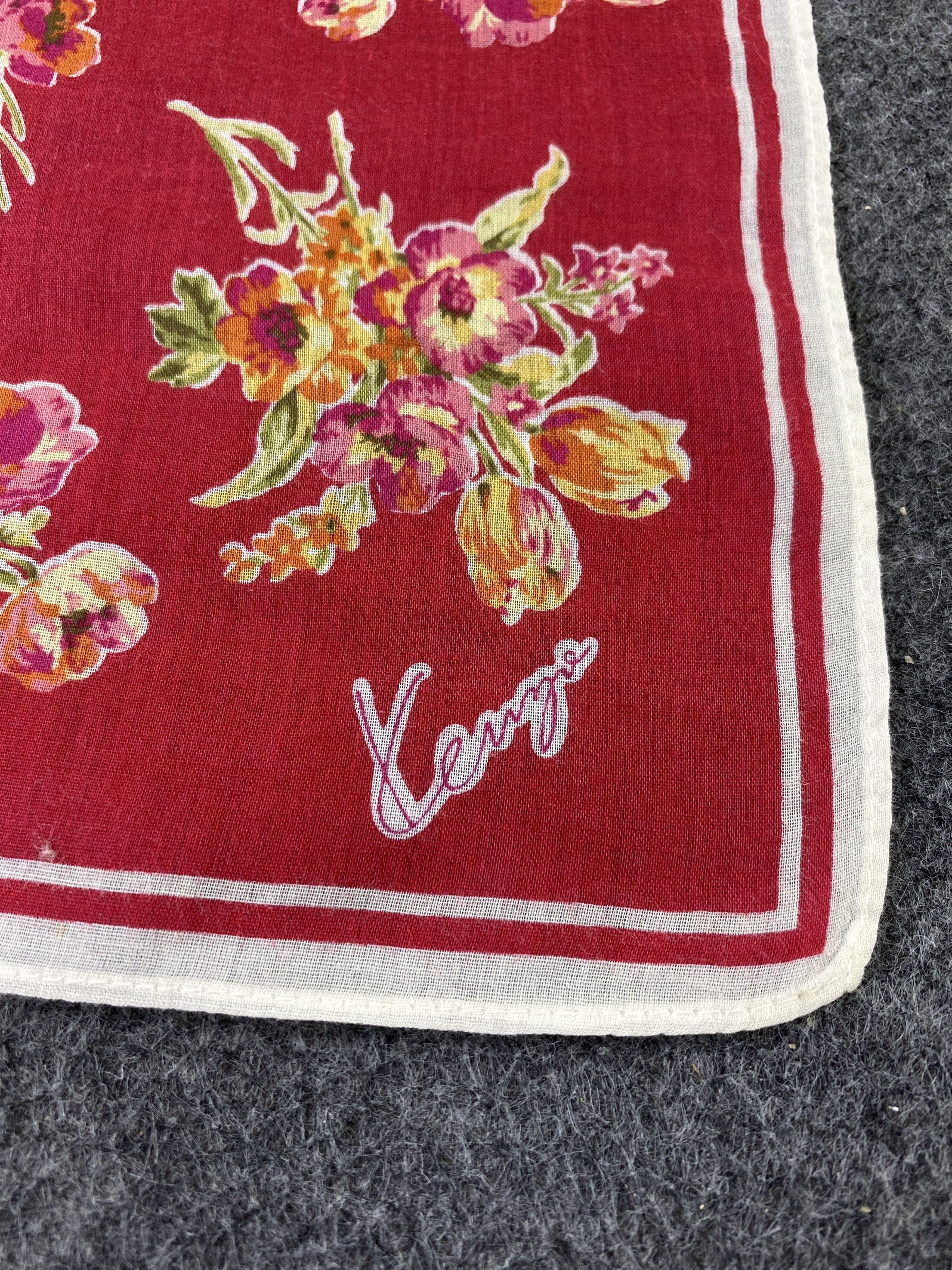Japanese Brand Kenzo Handkerchief / Bandana / Neckerchief / Headscarf-B382 Size ONE SIZE - 5 Thumbnail
