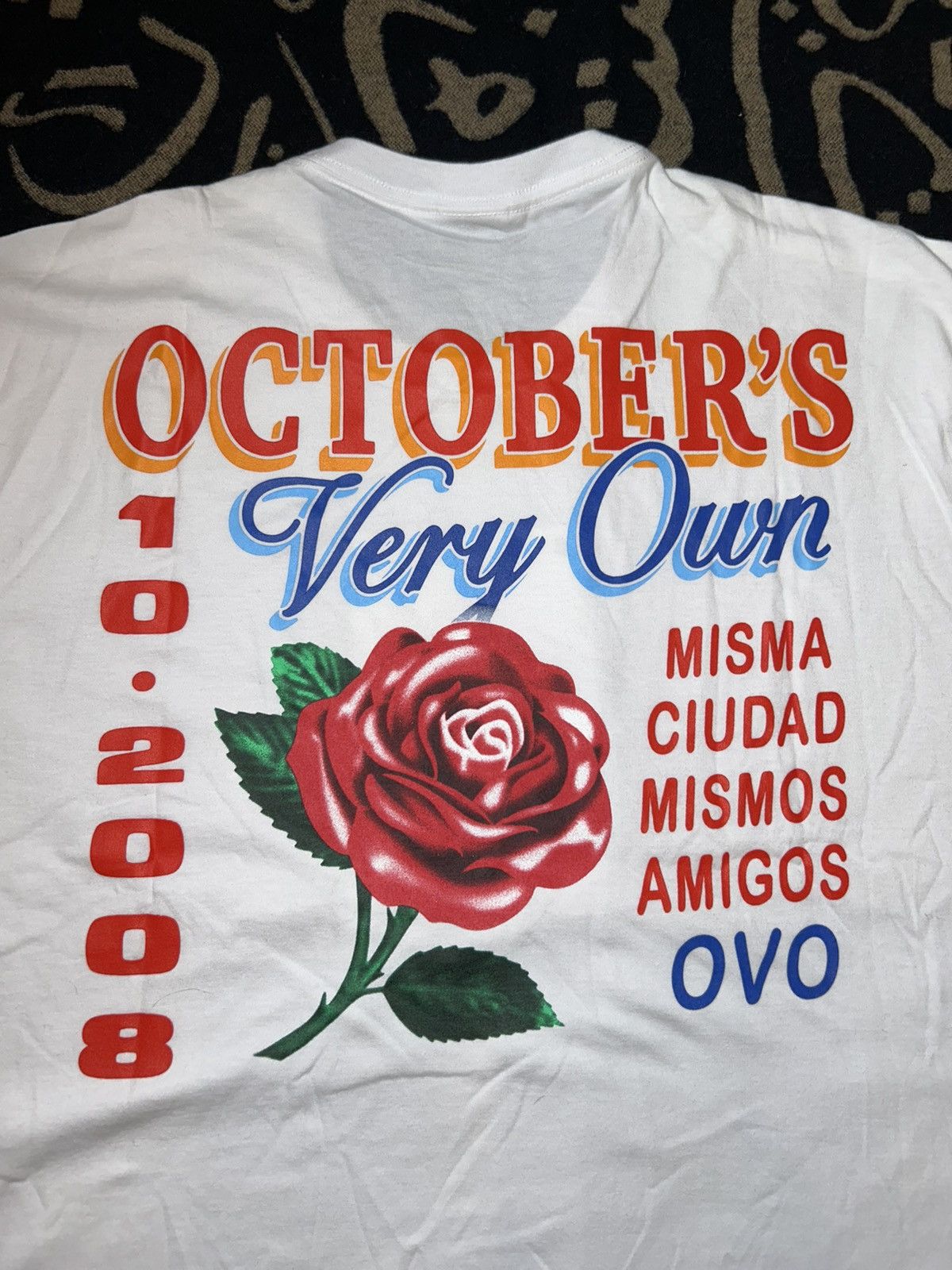 October's Very Own OVO Rose T-Shirt Size US L / EU 52-54 / 3 - 1 Thumbnail