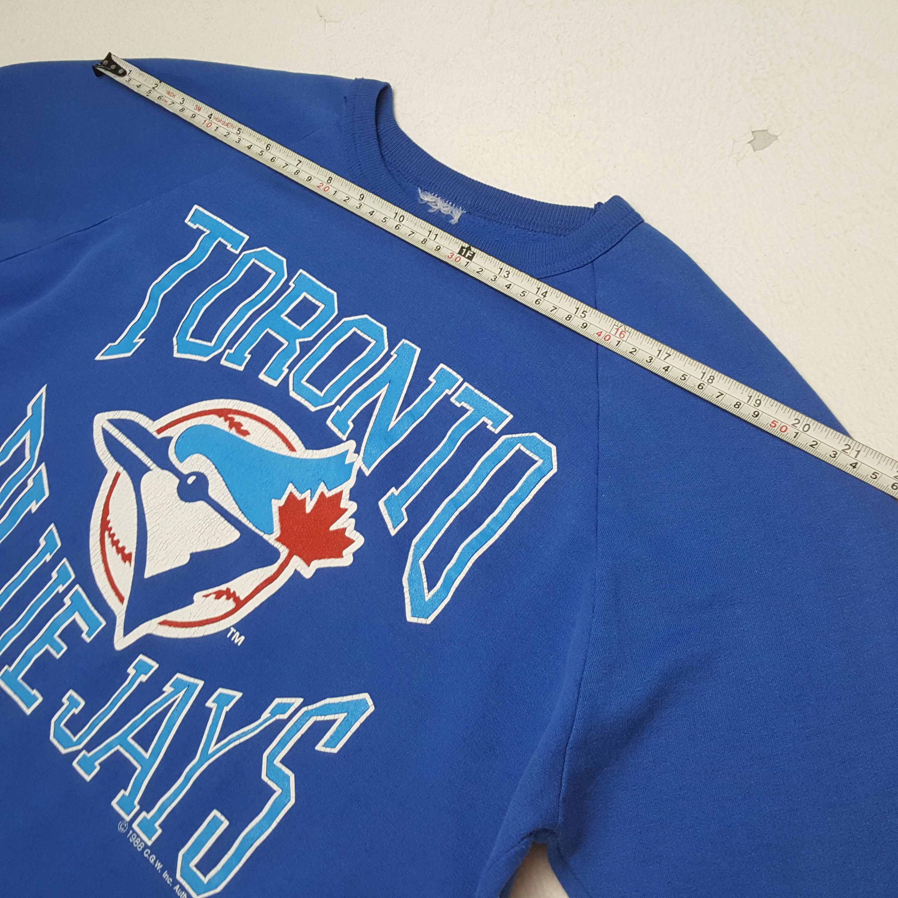 MLB × Vintage Vintage 80's TORONTO BLUE JAYS MLB Baseball Team Swetashirst Size US M / EU 48-50 / 2 - 4 Thumbnail