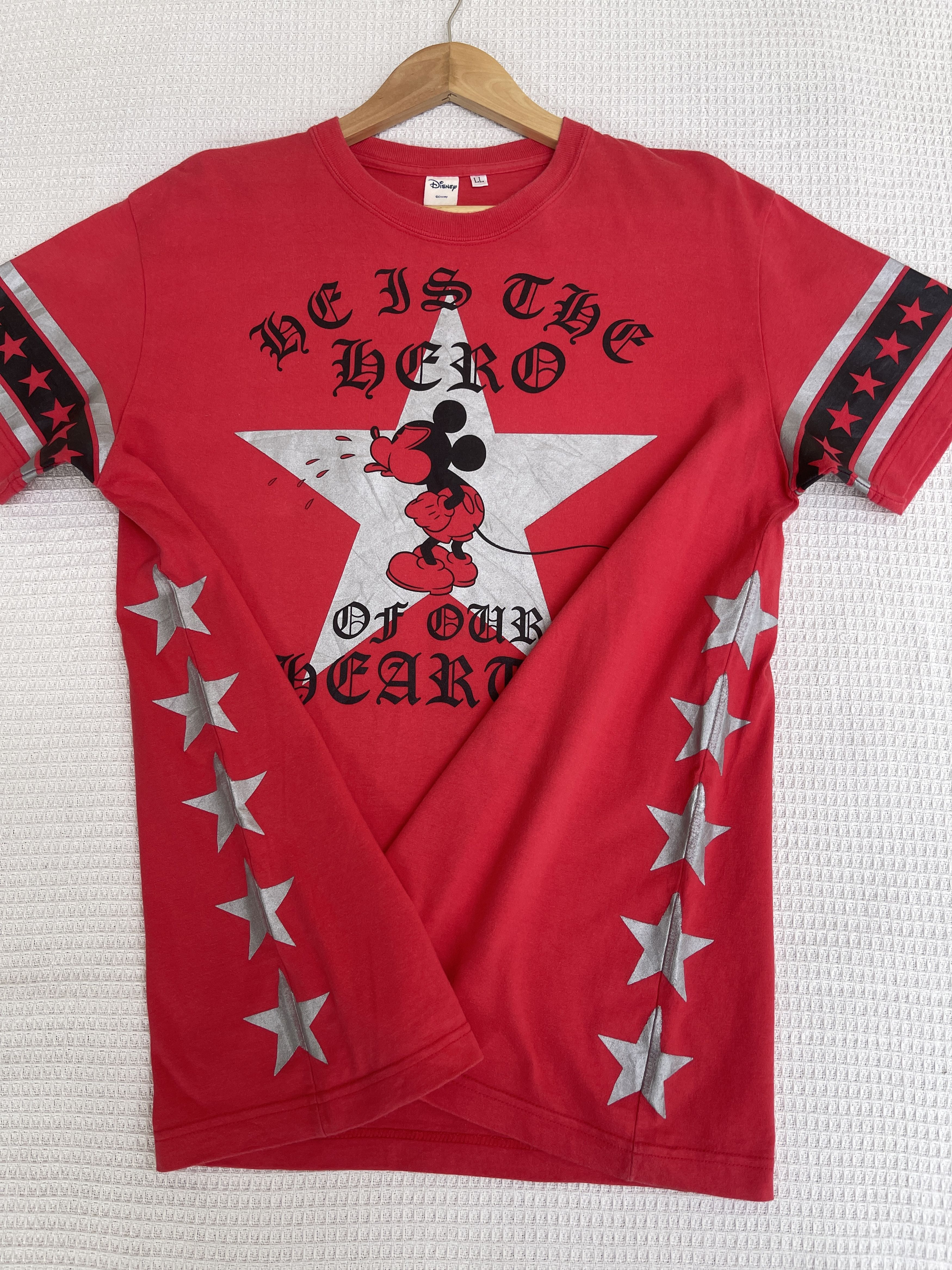Disney Last Drop🔥Rare🔥Vtg Mickey Mouse Chrome Hearts design T-Shirt Size US L / EU 52-54 / 3 - 2 Thumbnail