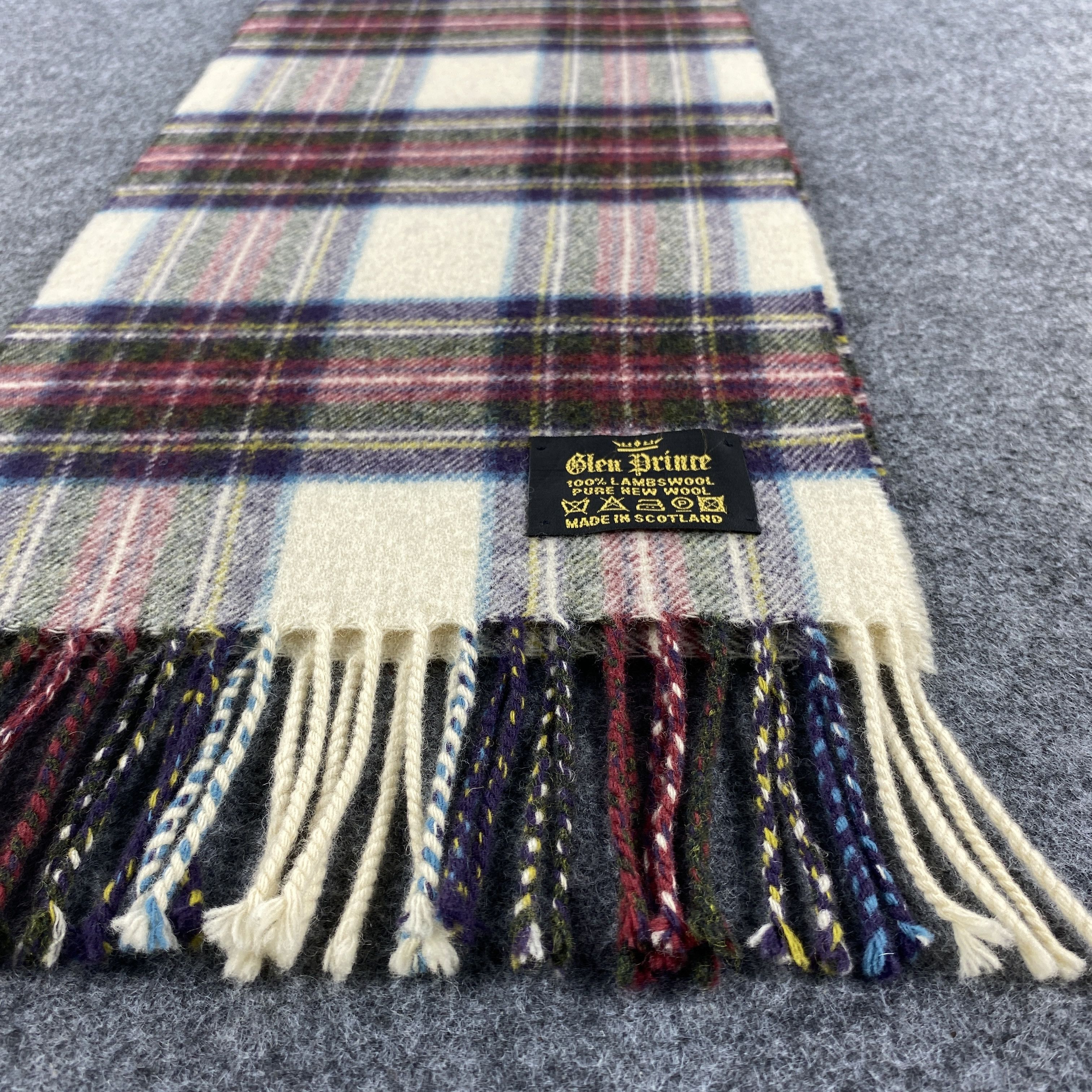 Vintage Glen Prince Scarf # Muffler # Neckwear # D617 Size ONE SIZE - 6 Thumbnail