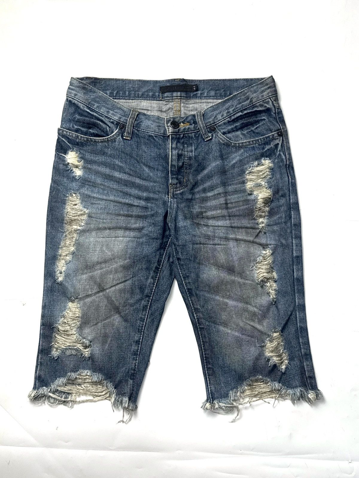 FUGA Distressed Denim Shorts