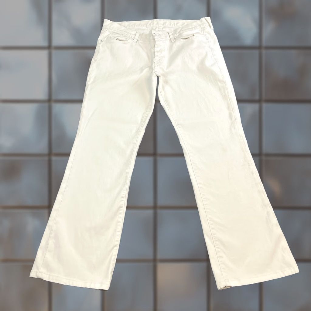 7 For All Mankind 7 For All Mankind Womens Jeans Bootcut 32 28 UK 12 Low Rise White USA Made Jeans Size 34" / US 12 / IT 48 - 1 Thumbnail