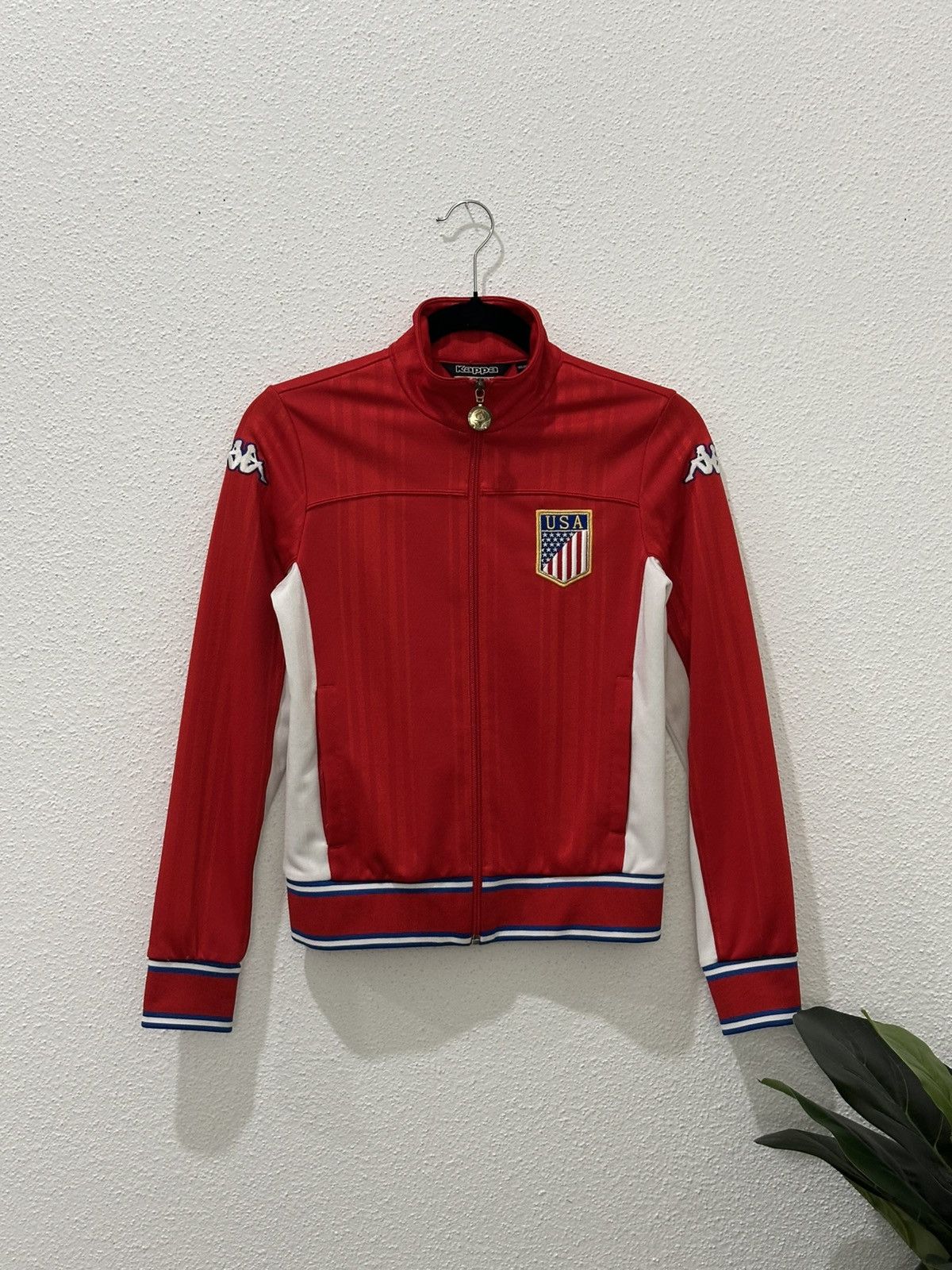 Kappa Vintage 90s Kappa USA Track Jacket Fits Adult XXS-XS (17x21) Size US XXS / EU 40 - 1 Thumbnail