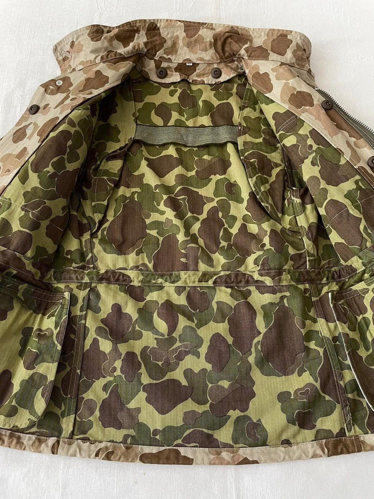 Toyo Enterprises USMC Frogskin Camo HBT Reversible M65 Jacket Japan Repro Size US S / EU 44-46 / 1 - 14 Thumbnail
