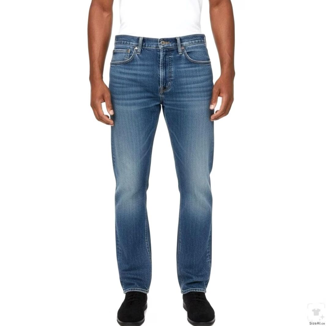 Levi's Levi's Jeans S40175 Slim Tapered 36x34 Blue Medium Wash Denim Zip Fly Mens Size US 36 / EU 52 - 4 Thumbnail