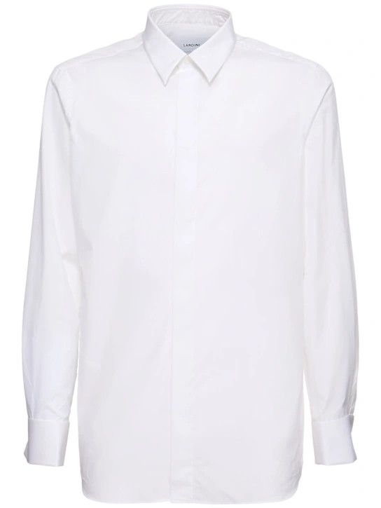 Lardini o1lsvrm0425 Cotton Shirt in White Size US XL / EU 56 / 4 - 1 Thumbnail
