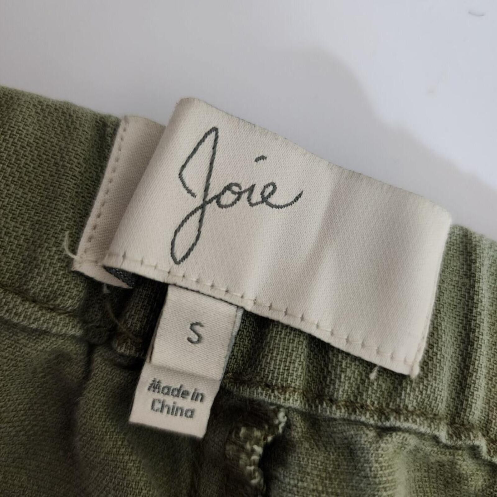 Jones New York Joie Small Green Boho Capri Pants Size 28" / US 6 / IT 42 - 3 Thumbnail
