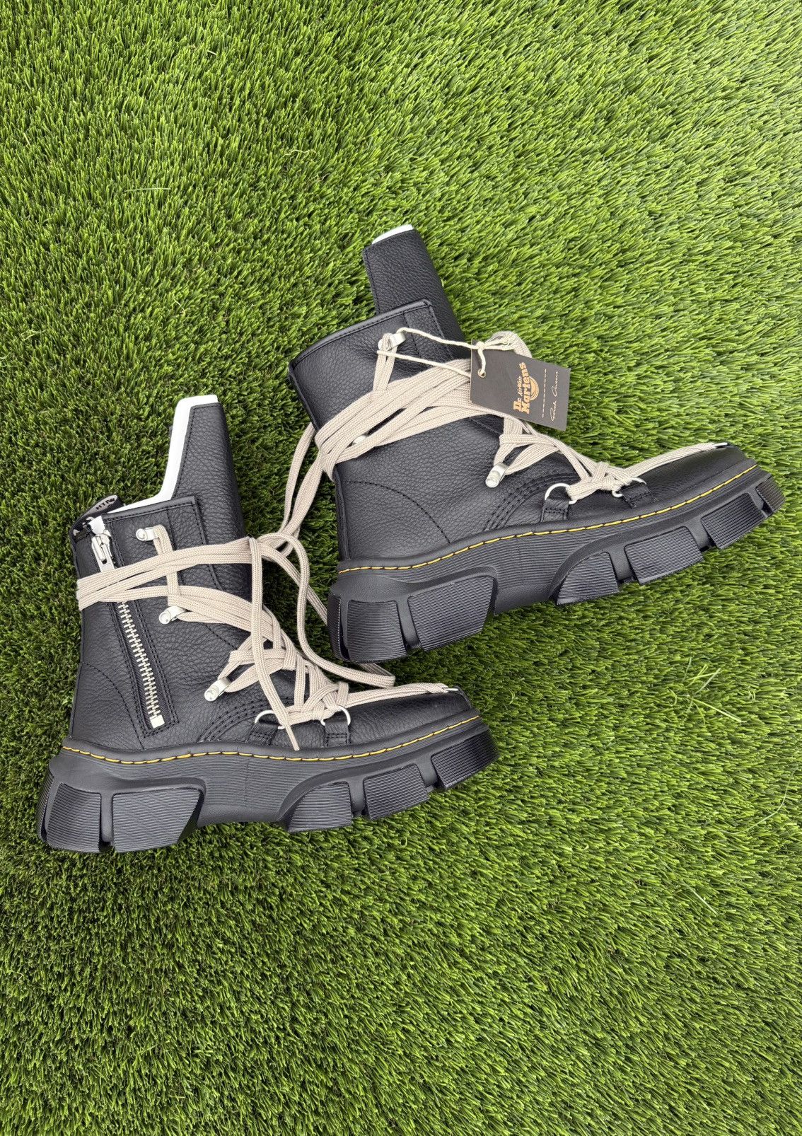 Dr. Martens X Rick Owen's 1460 DMXL Megalace Boots