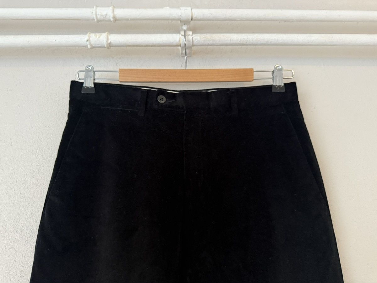 Yves Saint Laurent YSL Rive Gauche Black Velvet Straight Trousers Size US 32 / EU 48 - 2 Thumbnail