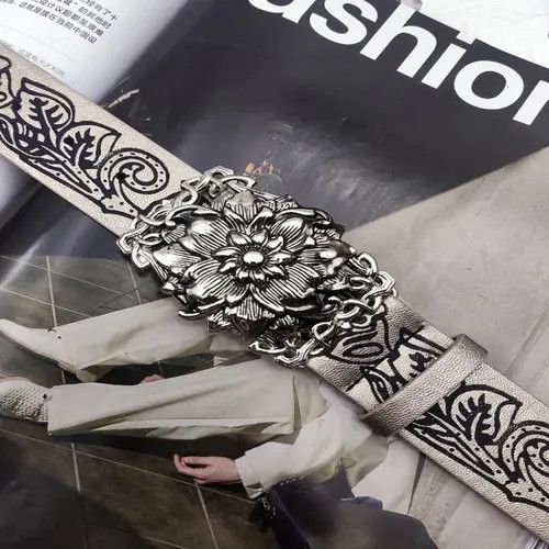 Other Floral Design Leather Belts with Unique Buckles Size ONE SIZE - 3 Thumbnail