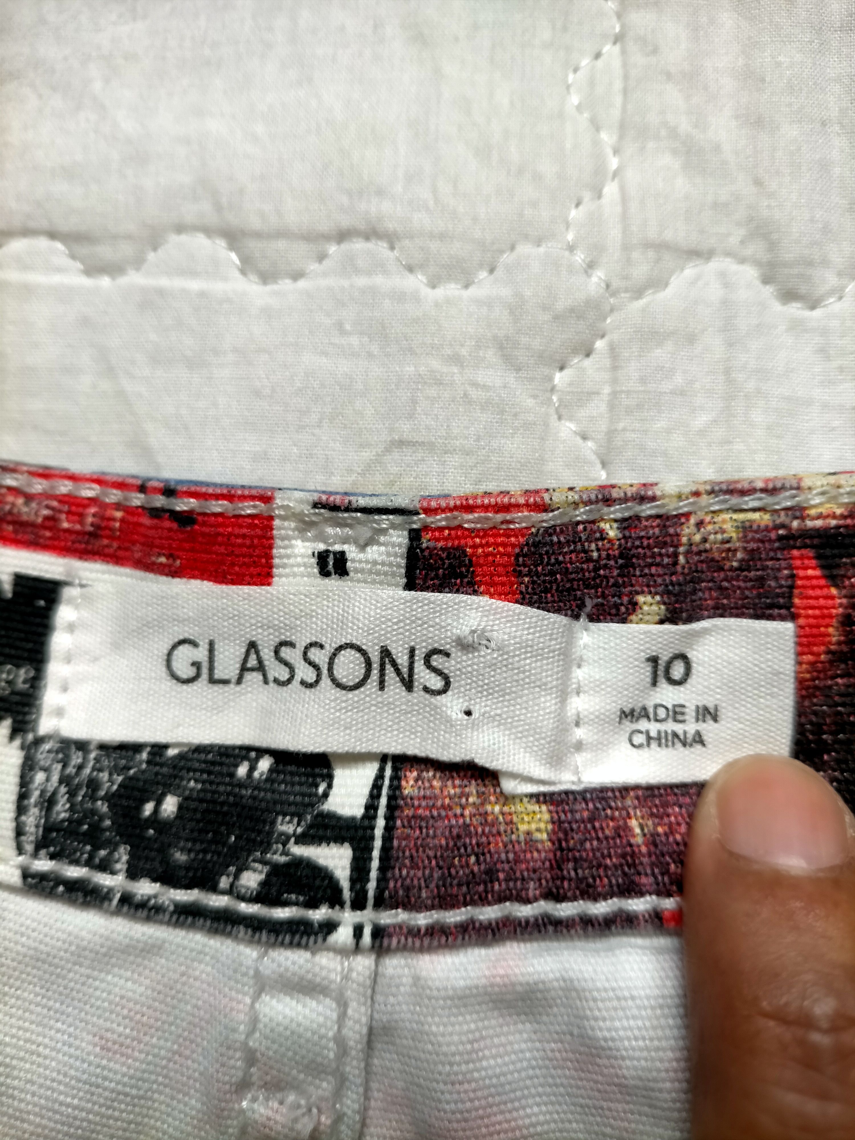 If Six Was Nine 🔥Rare Glassons Flare Full Print Boot cut Pants Size US 29 - 20 Thumbnail