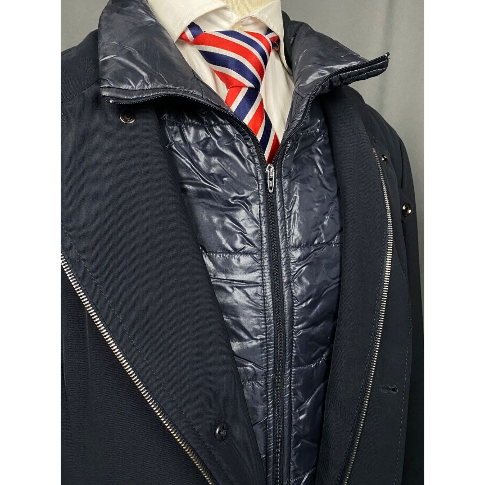 Herno Herno Men's Blue Lined Down Insulated Long Coat Size L-XL Size US L / EU 52-54 / 3 - 11 Thumbnail