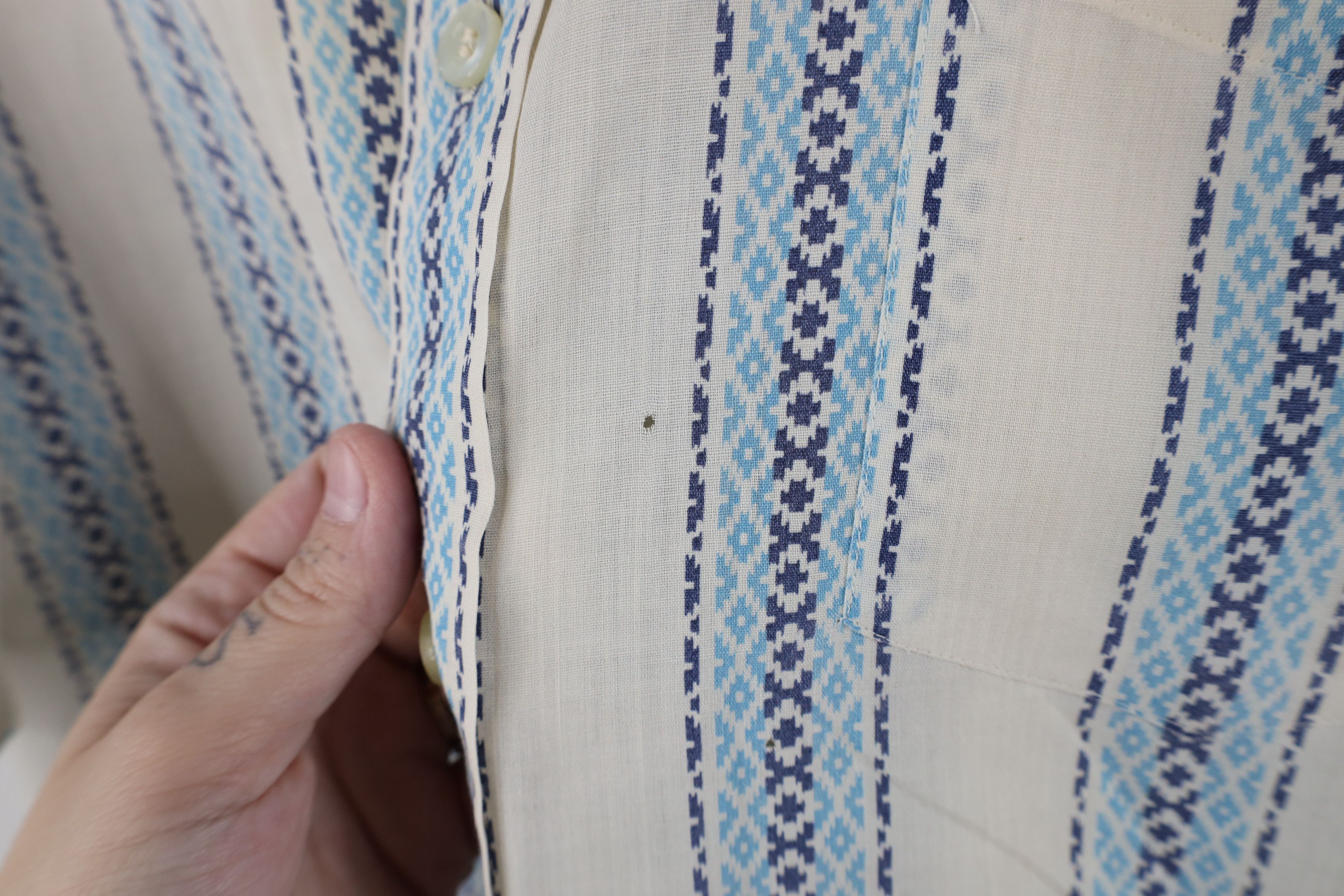 Vintage Vintage 60s 70s Streetwear Southwestern Short Sleeve Shirt Size US M / EU 48-50 / 2 - 4 Thumbnail