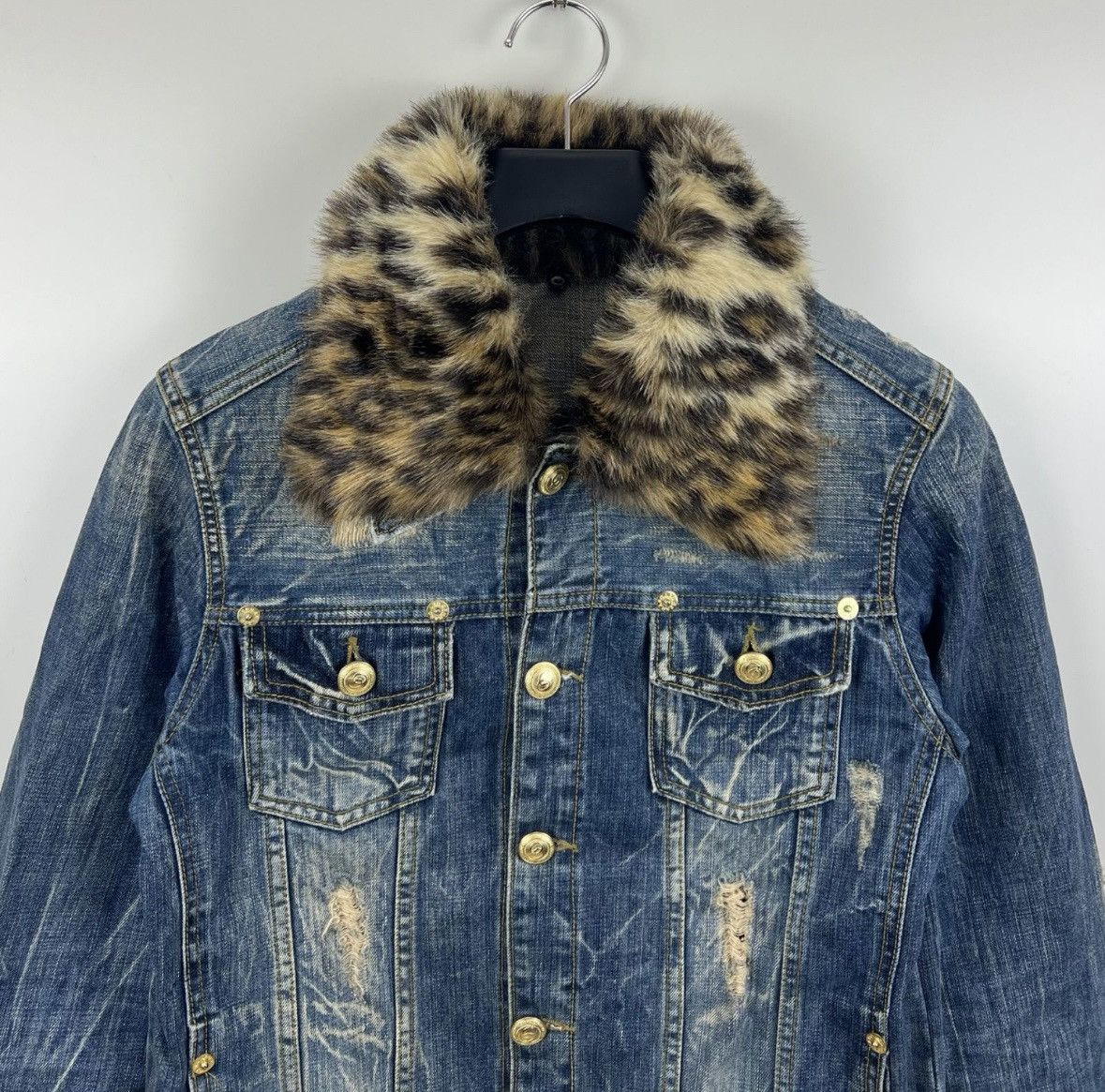 Other GENNARO Leopard Denim Jacket Size US S / EU 44-46 / 1 - 2 Thumbnail