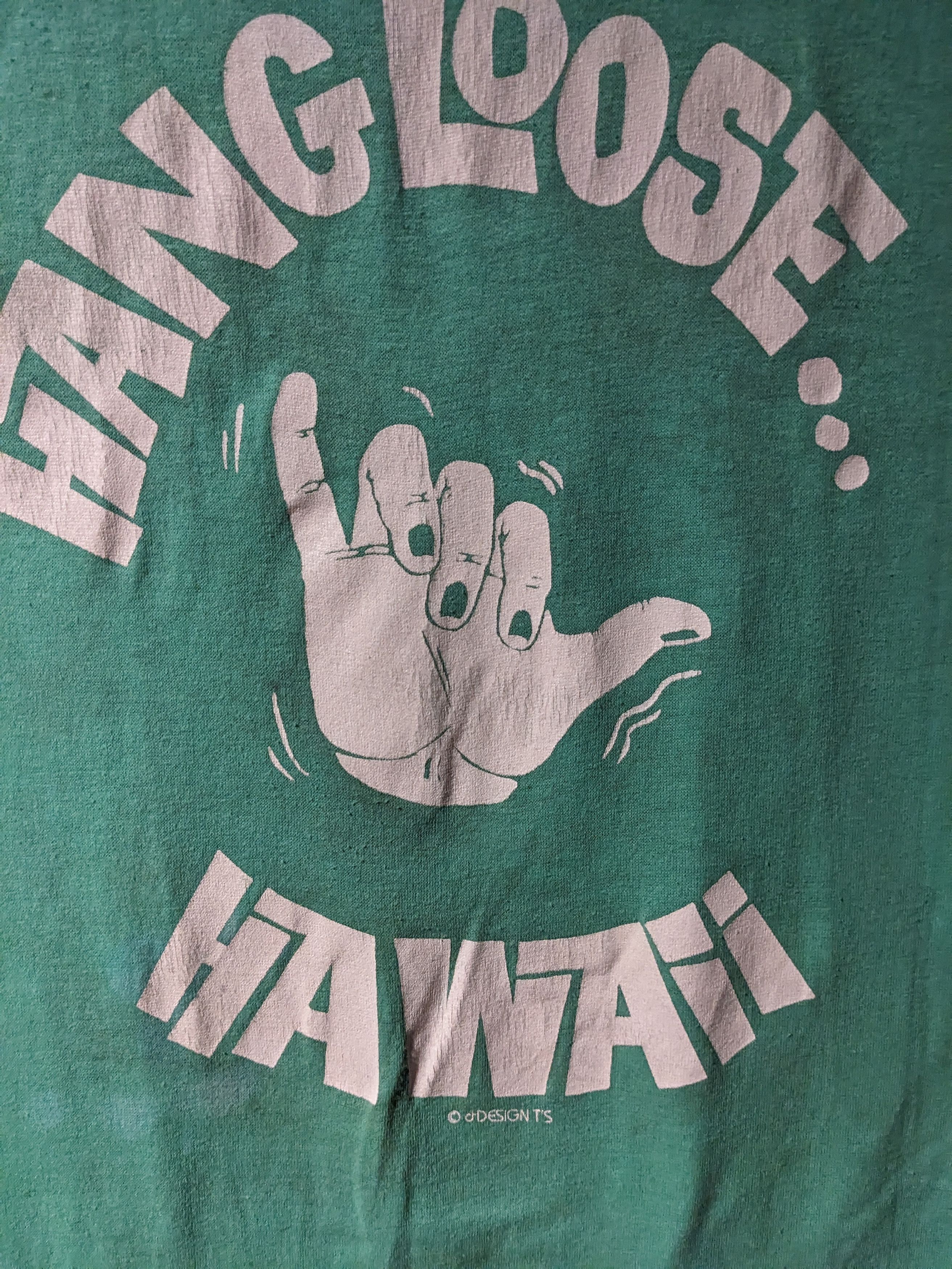 Vintage Vintage 80s Hang Loose Hawaii Surfing Wear Medium T-Shirt Size US M / EU 48-50 / 2 - 2 Thumbnail