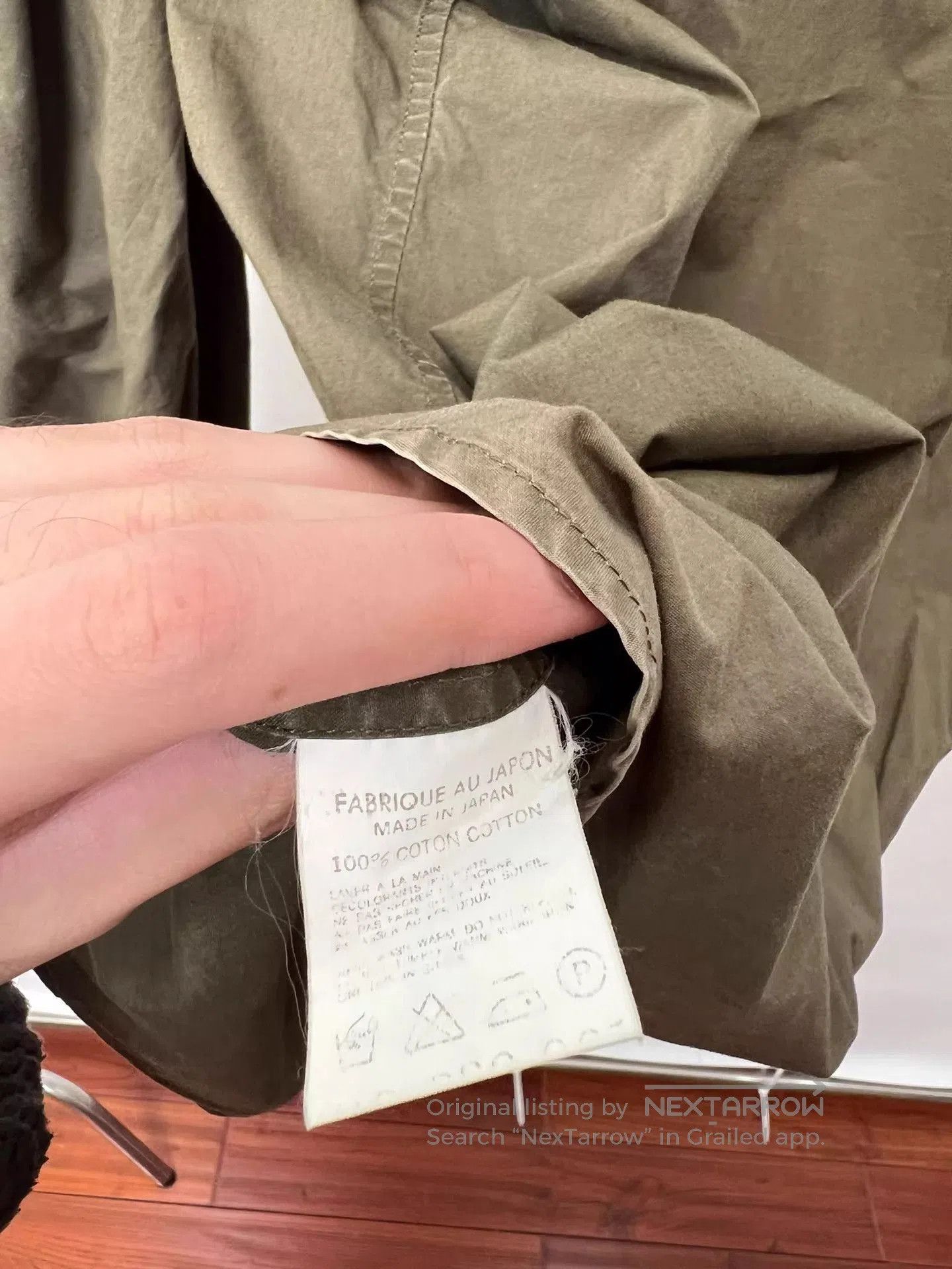 Yohji Yamamoto Green Long Sleeve Button-Up Shirt. Size US M / EU 48-50 / 2 - 7 Thumbnail