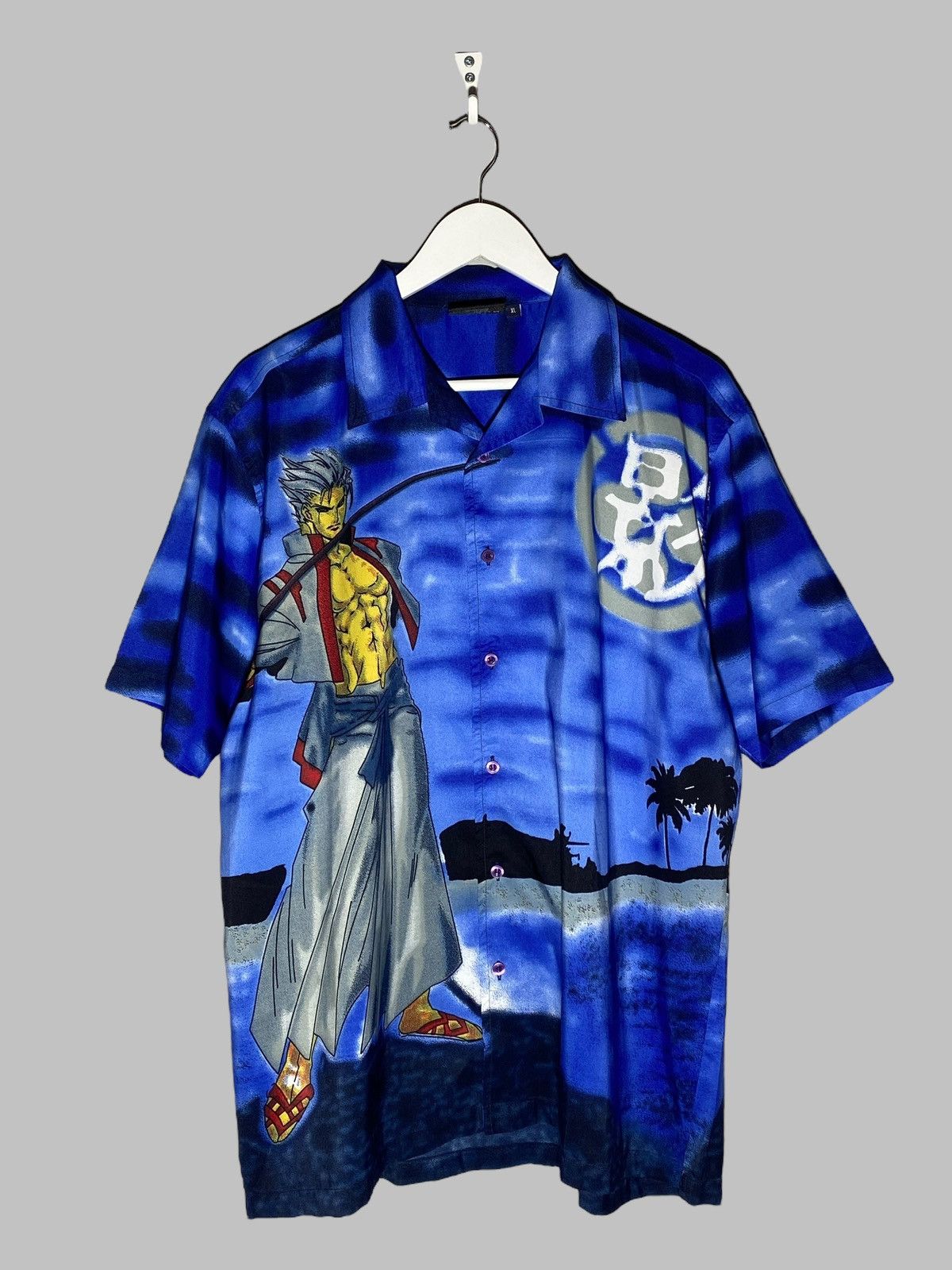 Anime 🇯🇵 Vintage 90s Anima Samurai Shirt Japan Style Dragon Kapital Size US XL / EU 56 / 4 - 1 Thumbnail