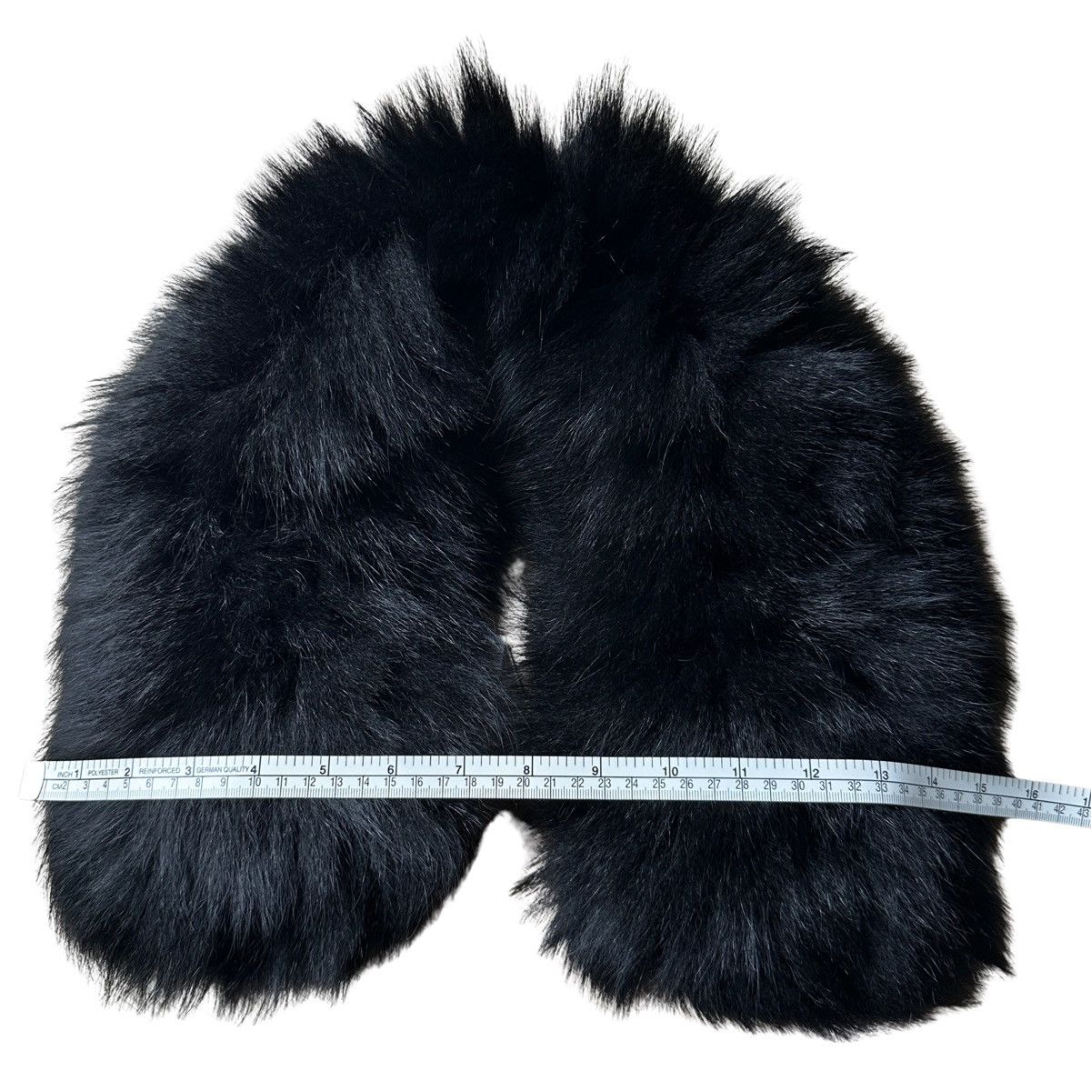 Other Black Fur Collar with Lining and Buttons Attach Trim Size ONE SIZE - 3 Thumbnail