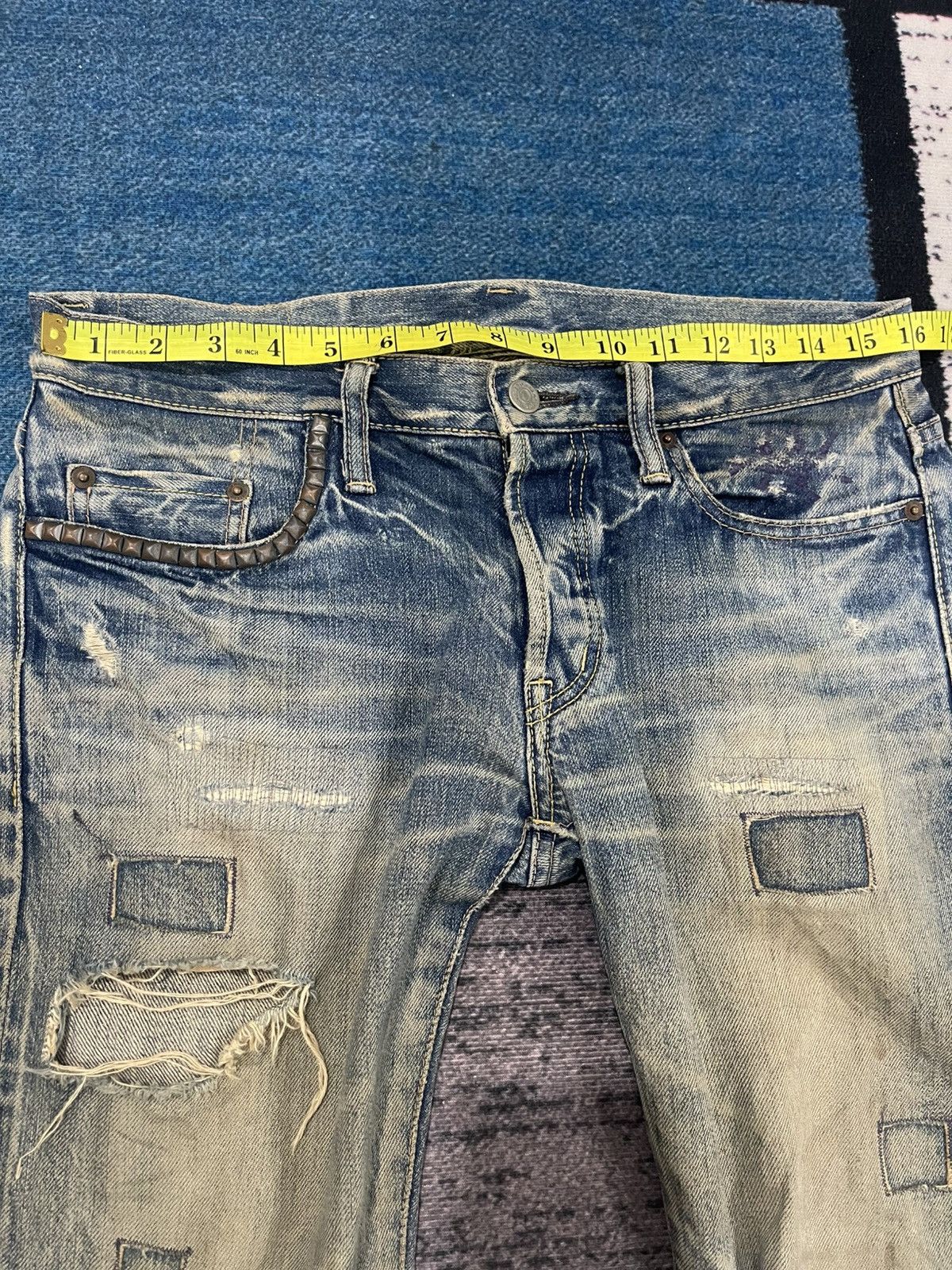 Hysteric Glamour Vintage Hysteric Glamour Distressed Denim Jeans Size US 32 / EU 48 - 19 Thumbnail