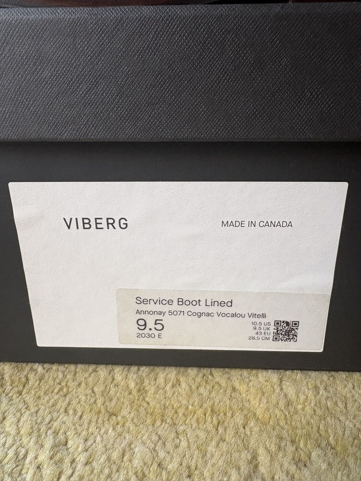 Viberg Viberg 2030 SB - Cognac Vocalou Vitelli. Size 9.5E Size US 9.5 / EU 42-43 - 6 Thumbnail