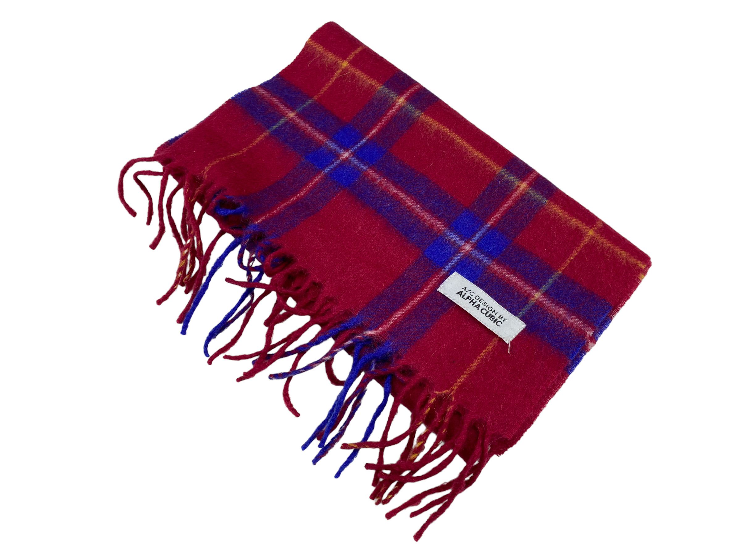 Vintage Alpha Cubic scarf Checkered Vintage Scarves Size ONE SIZE - 3 Thumbnail